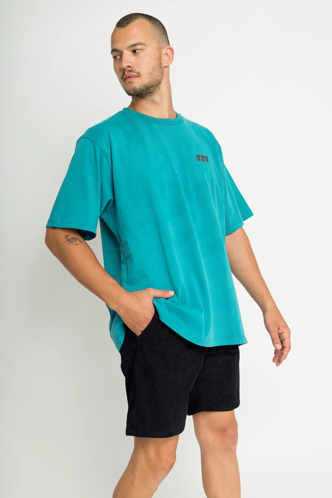 חולצה "פורמולה 1" לגברים - ירוק ווש