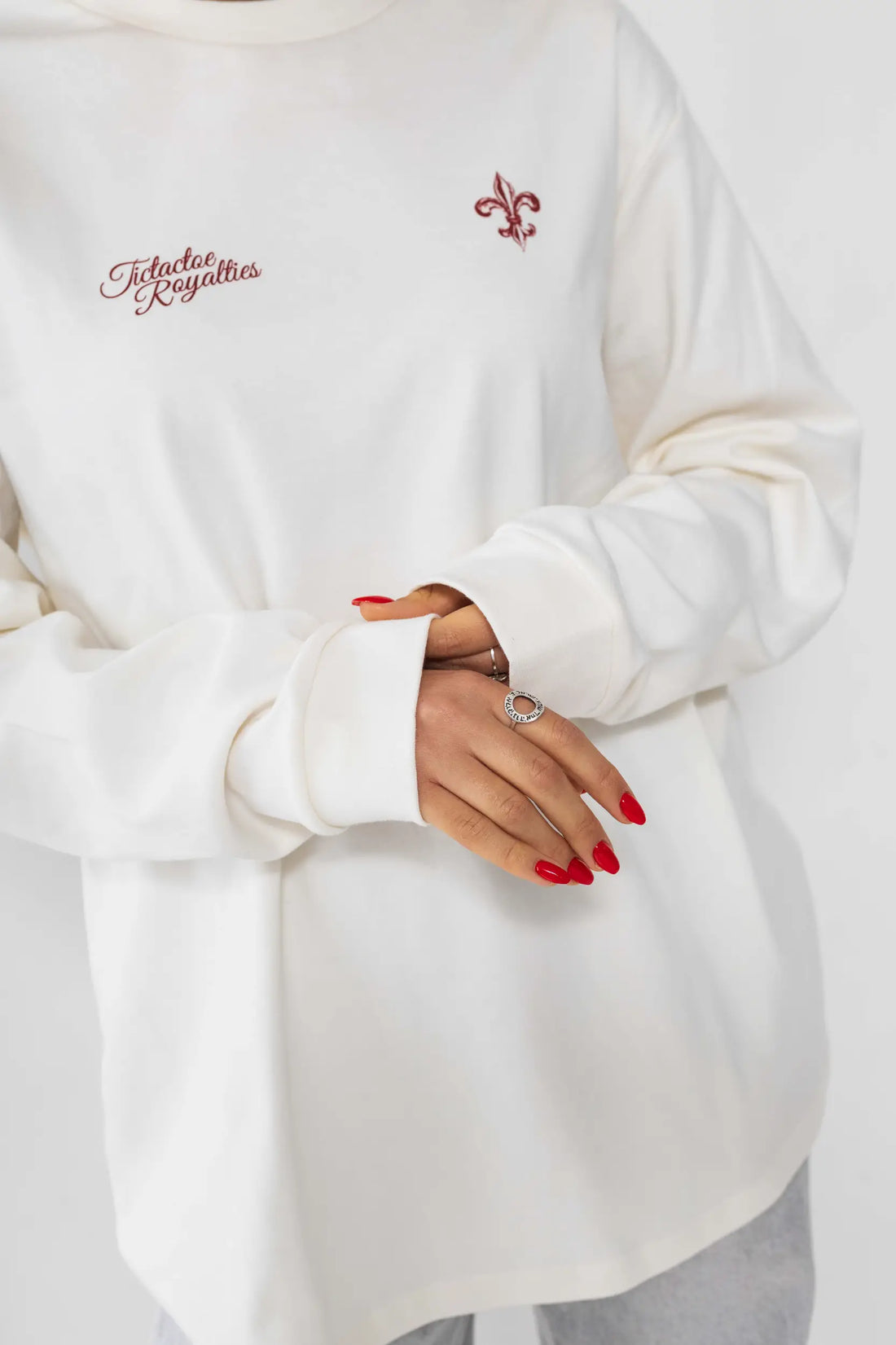 חולצה ארוכה "דה ליס" לנשים - שמנת