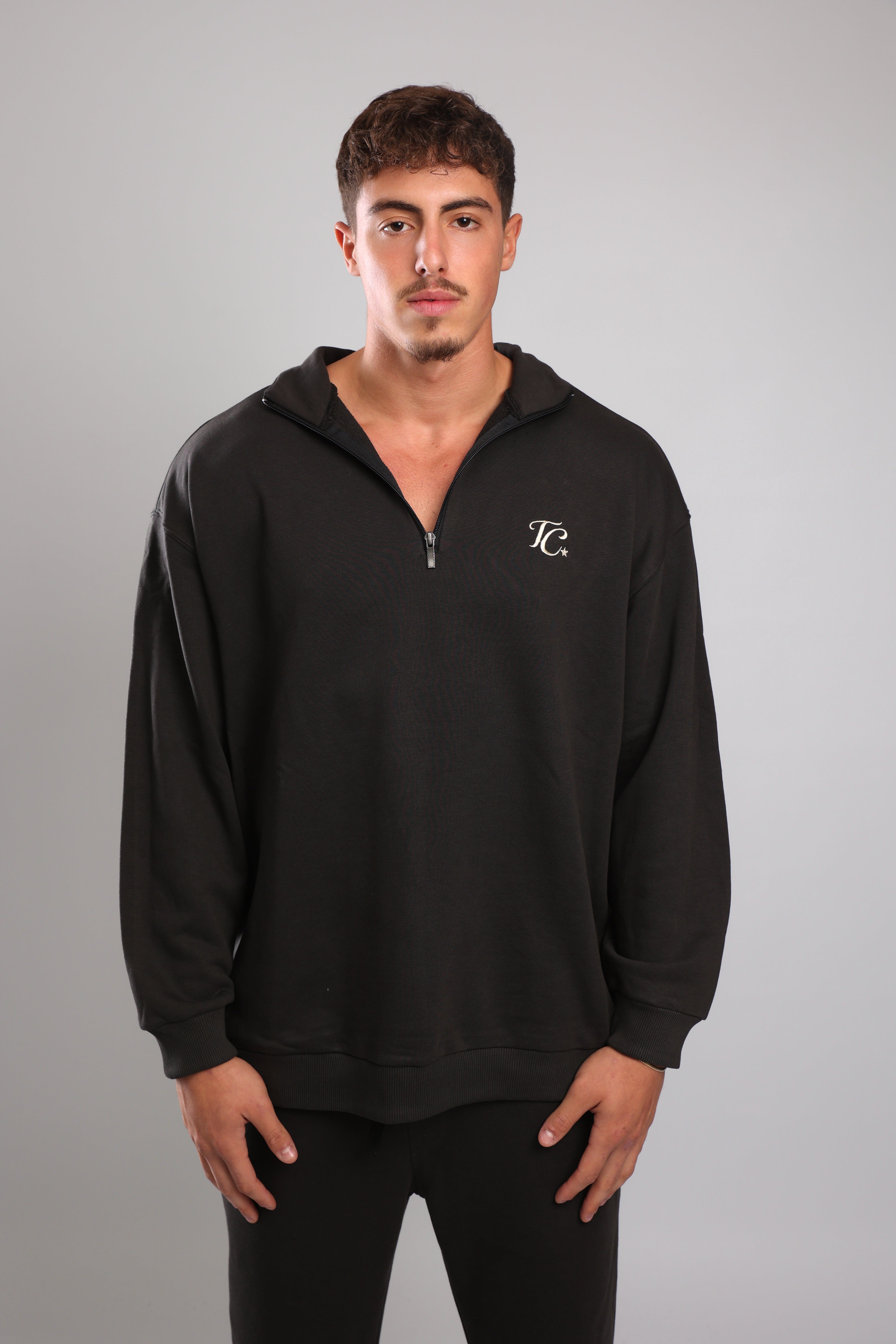 מכנס פרנץ טרי - פחם