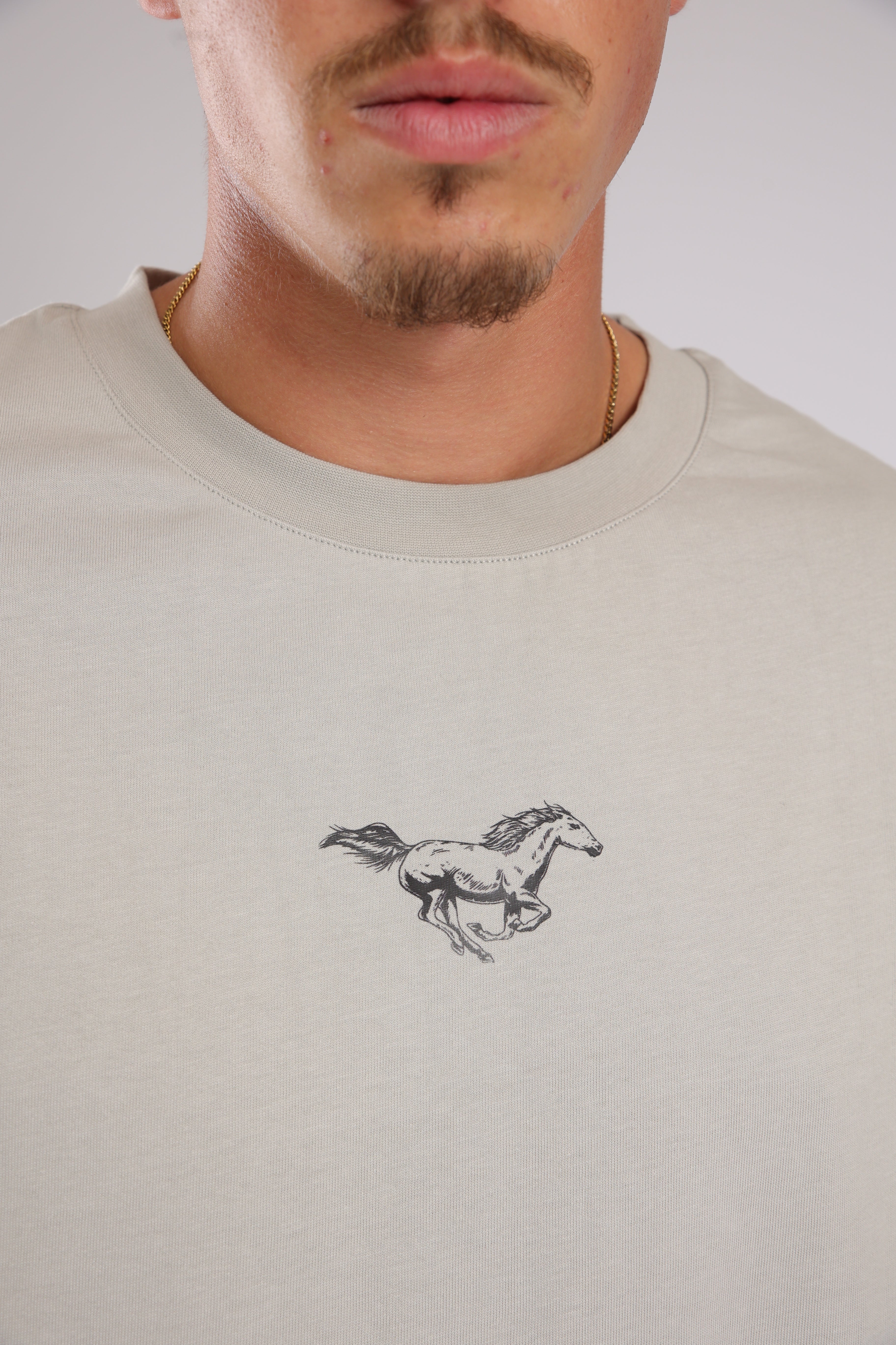 חולצה WILD HORSES - אפור