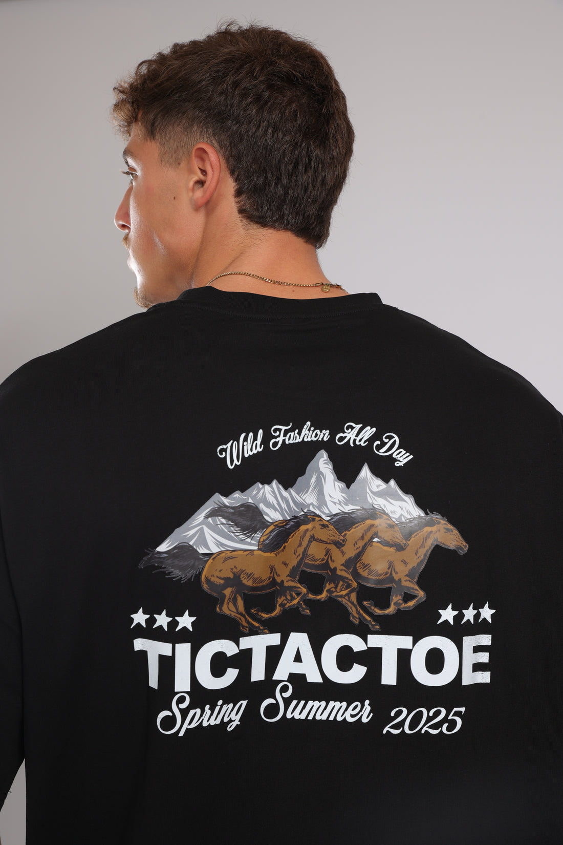 חולצה WILD HORSES - שחור