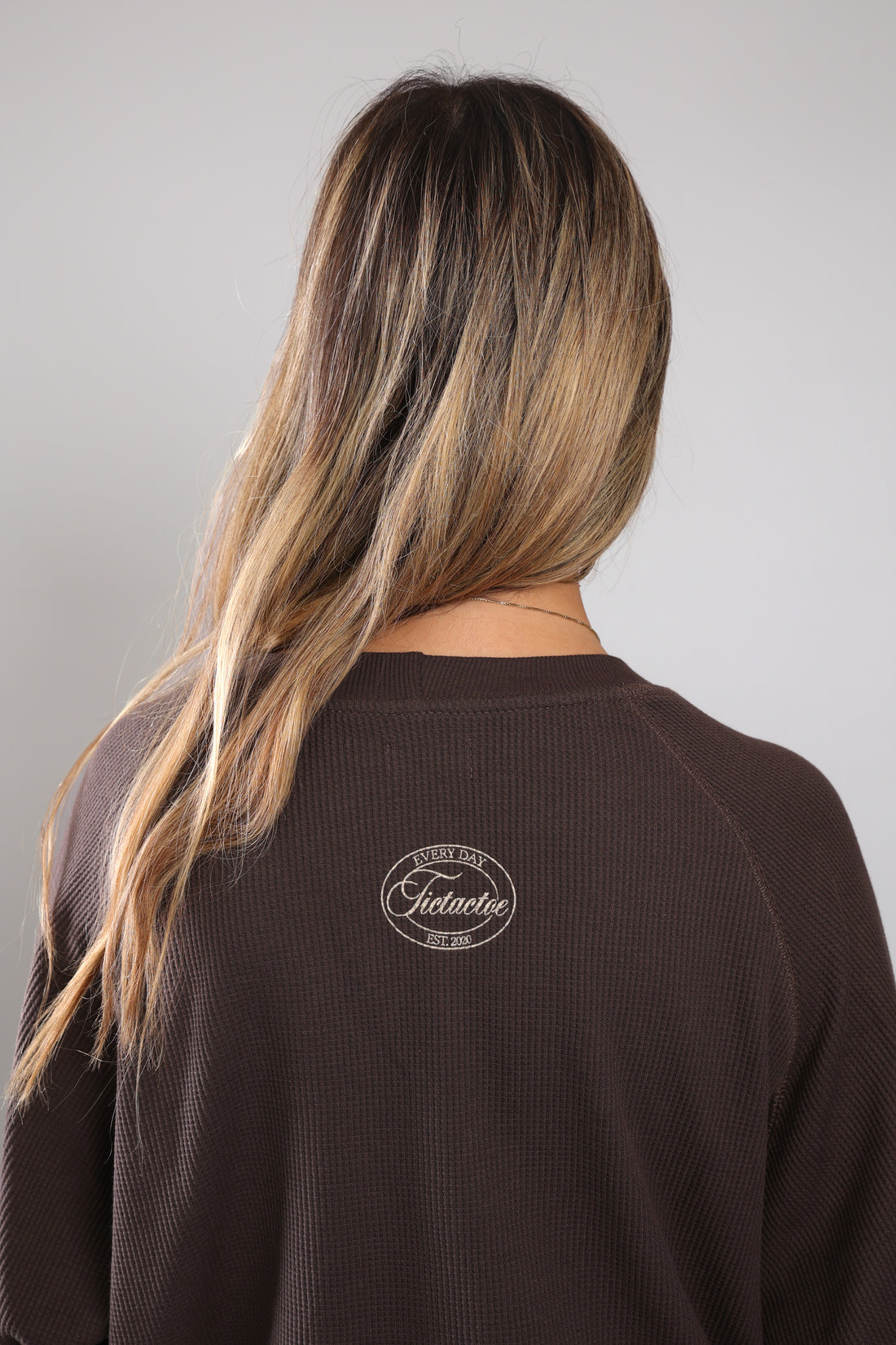 שריג וואפל לנשים - חום