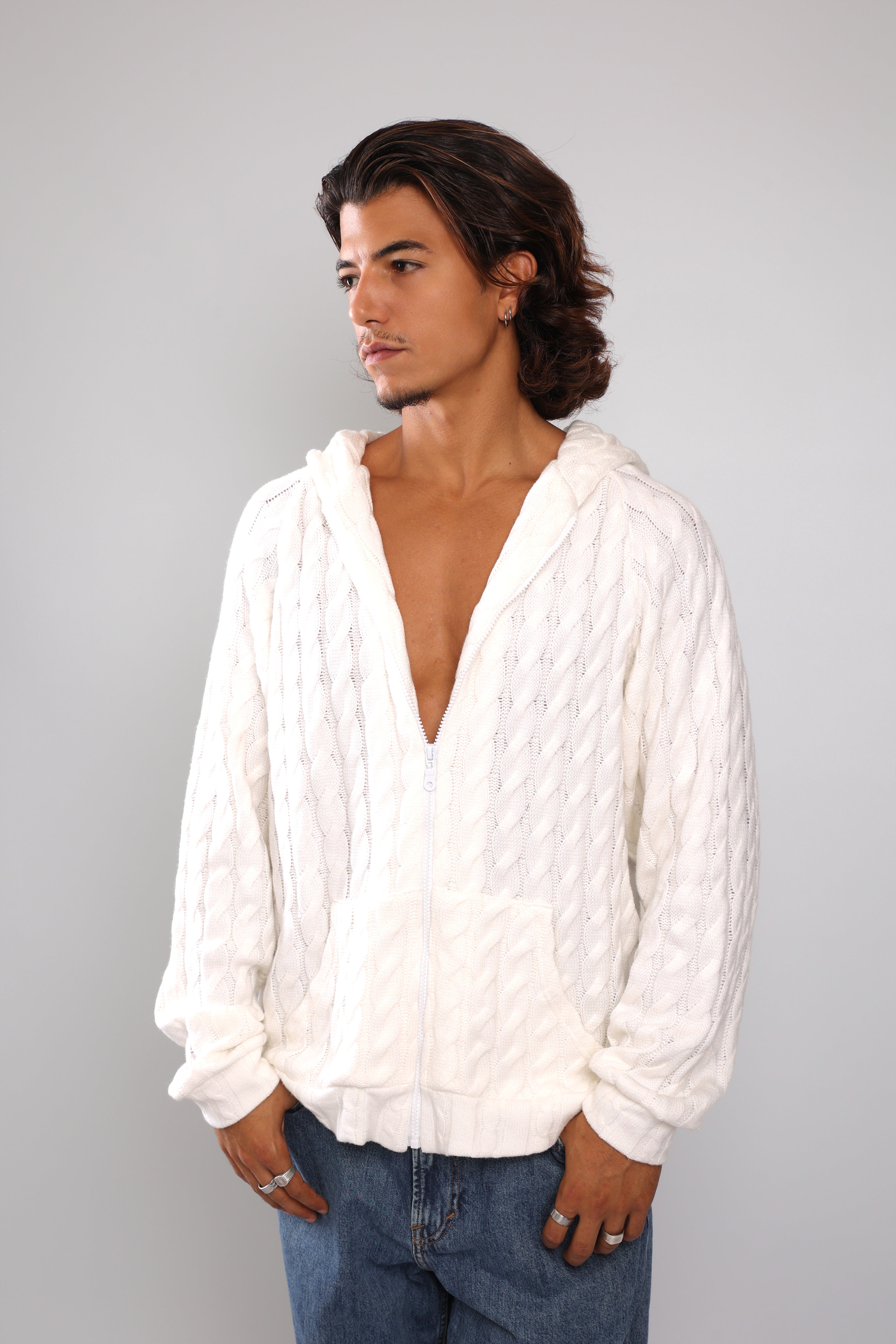 שריג צמות - לבן