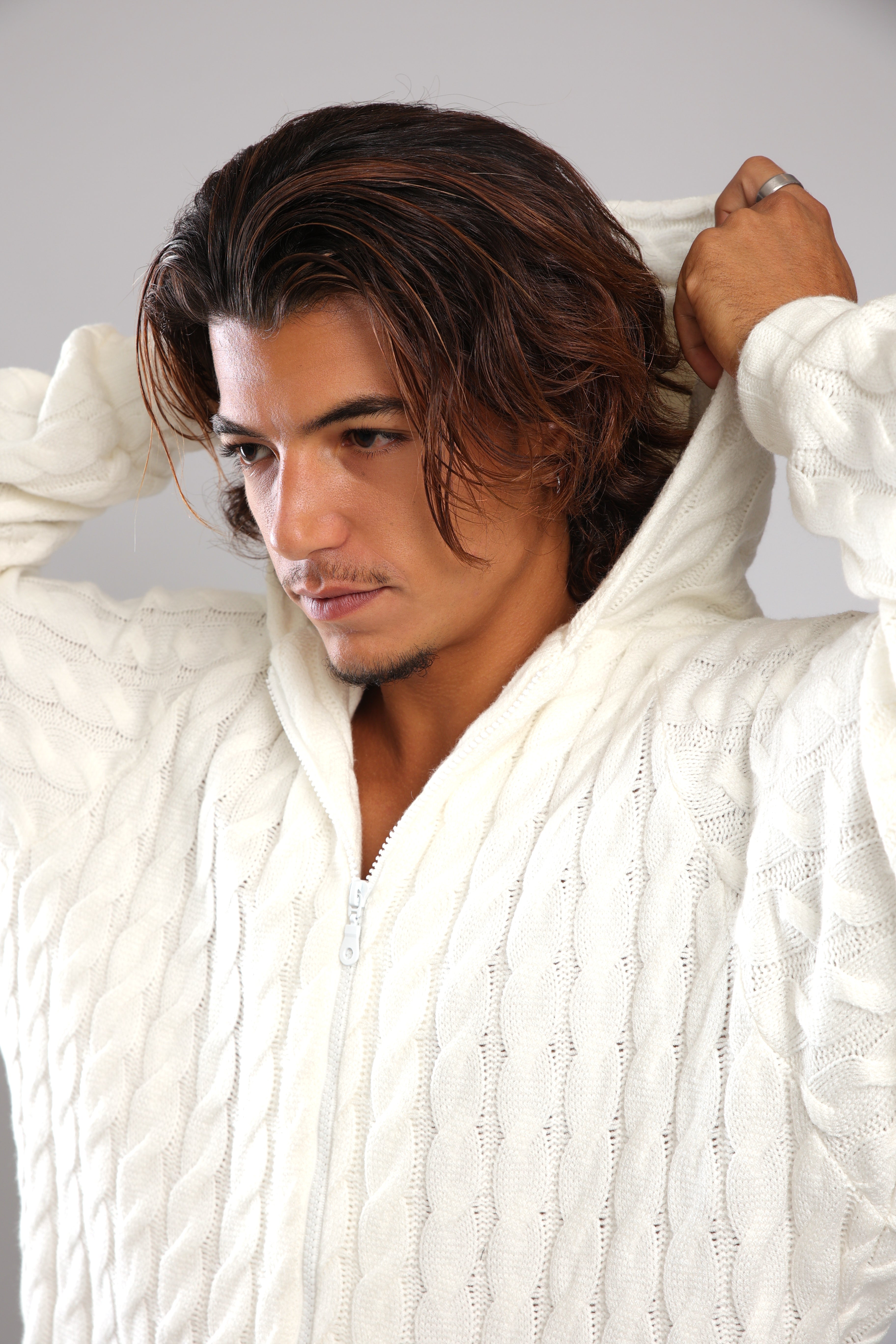 שריג צמות - לבן