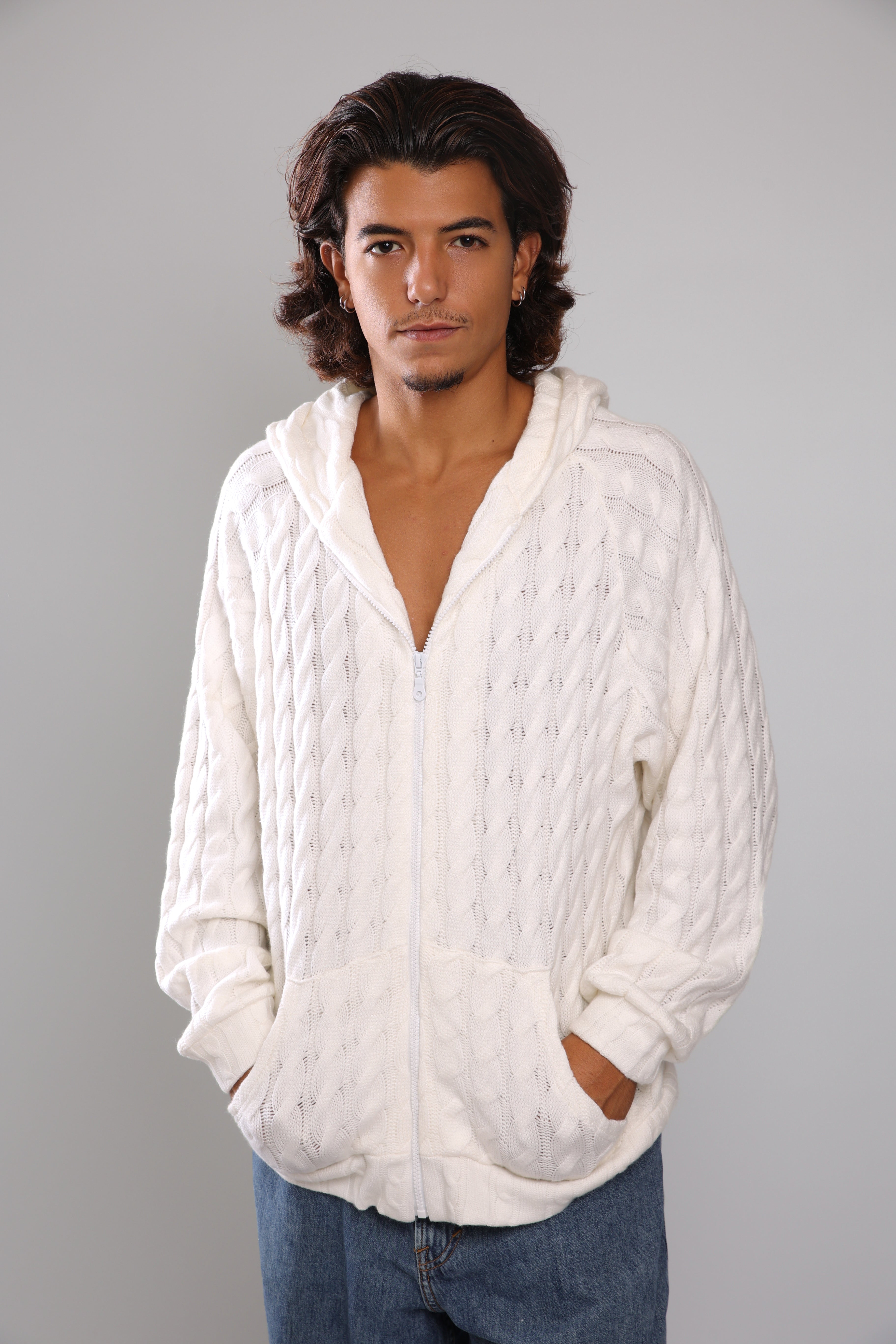 שריג צמות - לבן