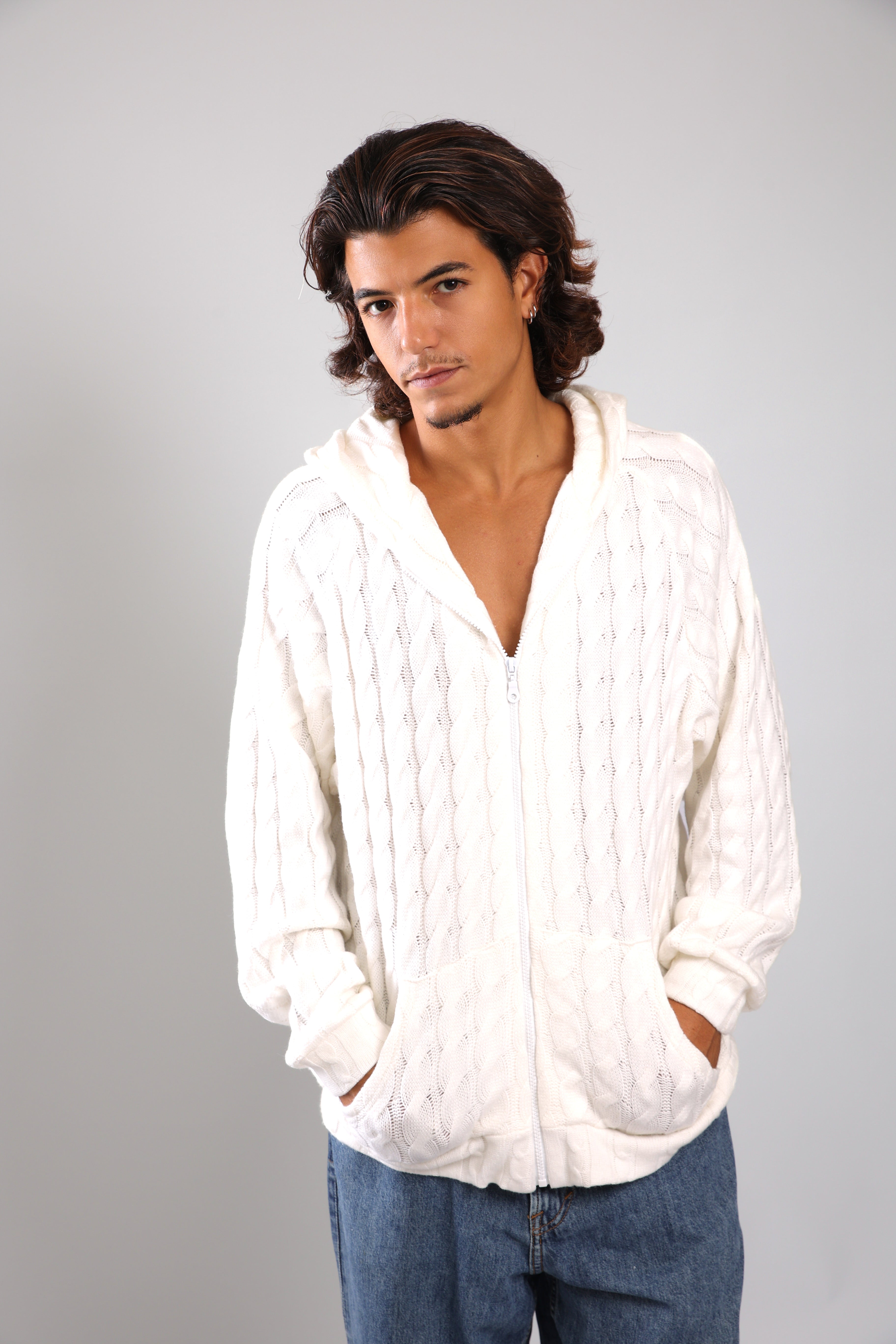 שריג צמות - לבן