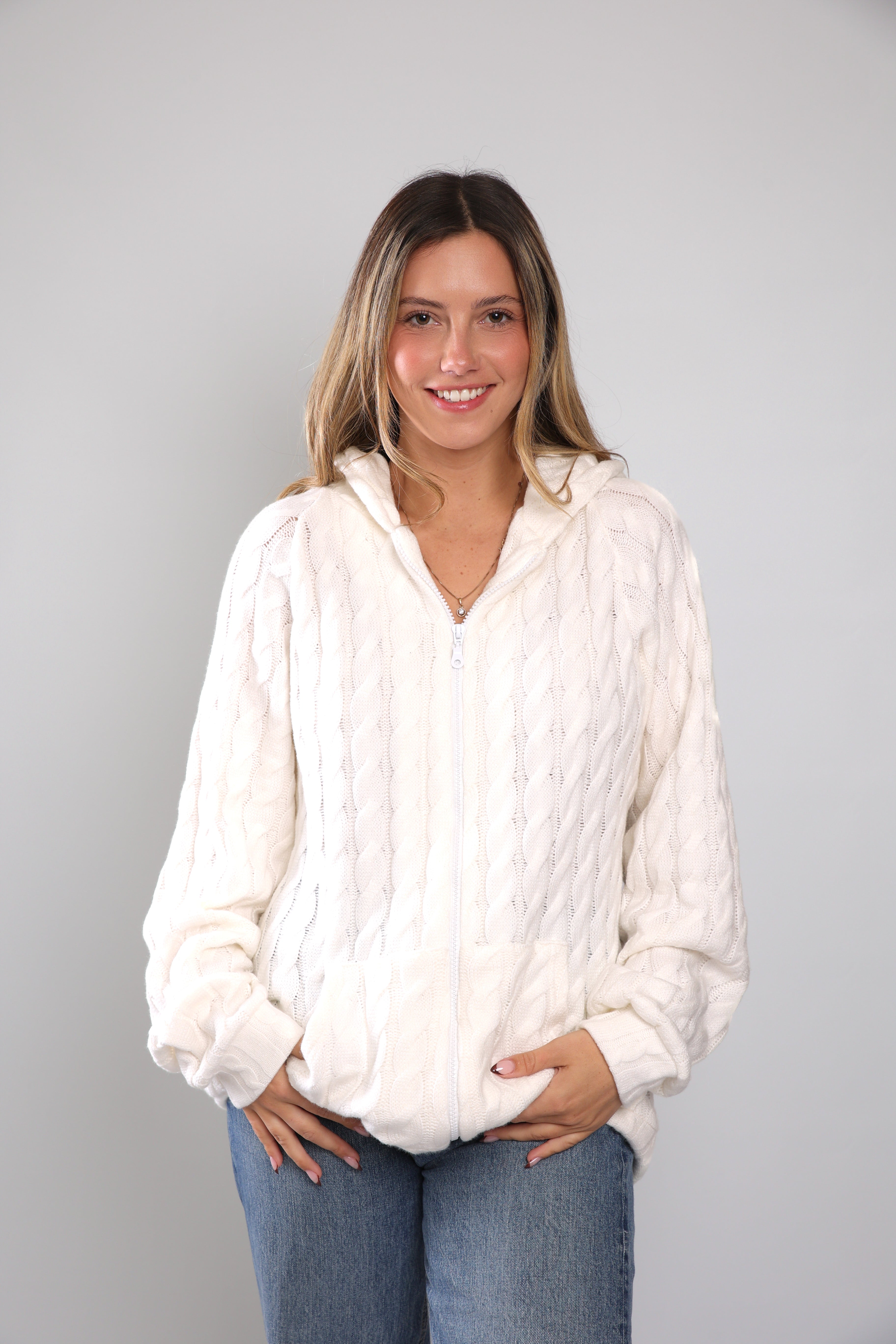 שריג צמות לנשים - לבן