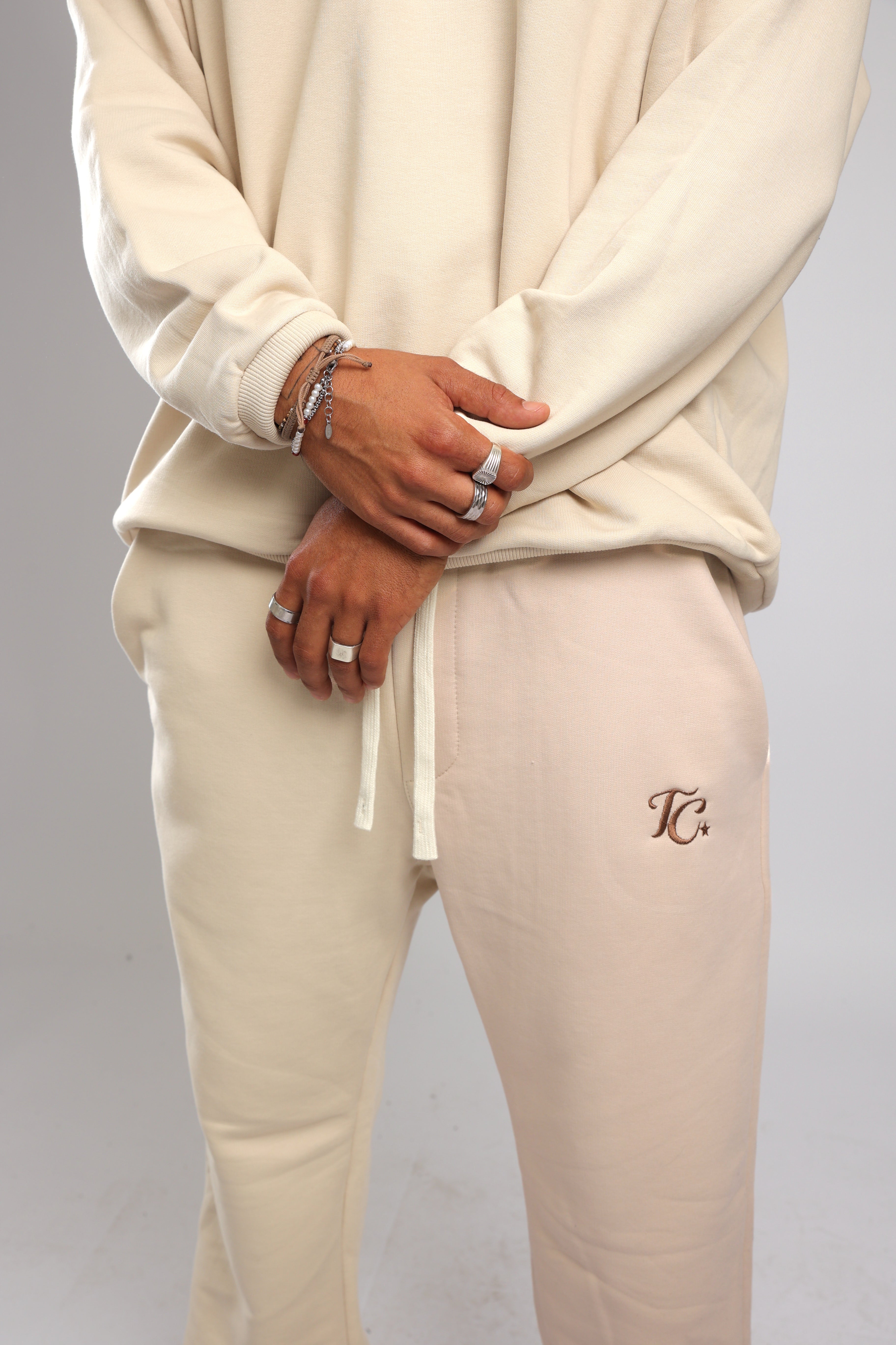 מכנס פרנץ טרי - קרם