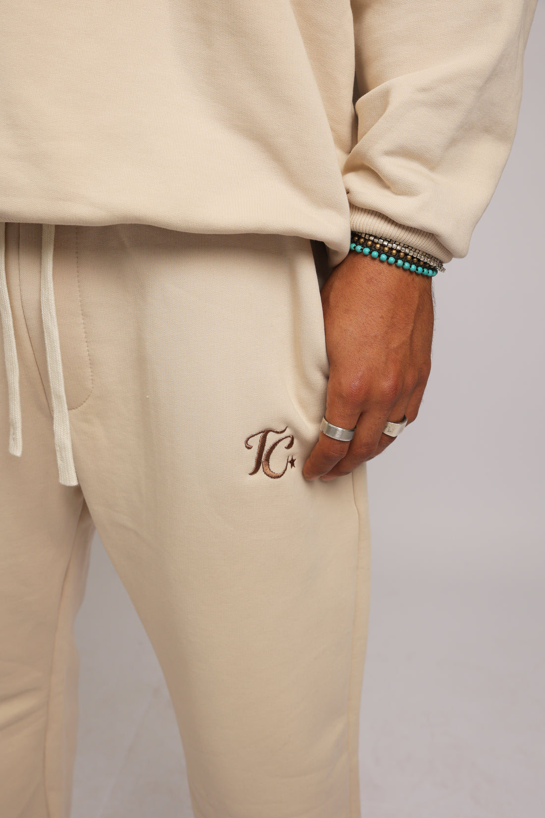 מכנס פרנץ טרי - קרם