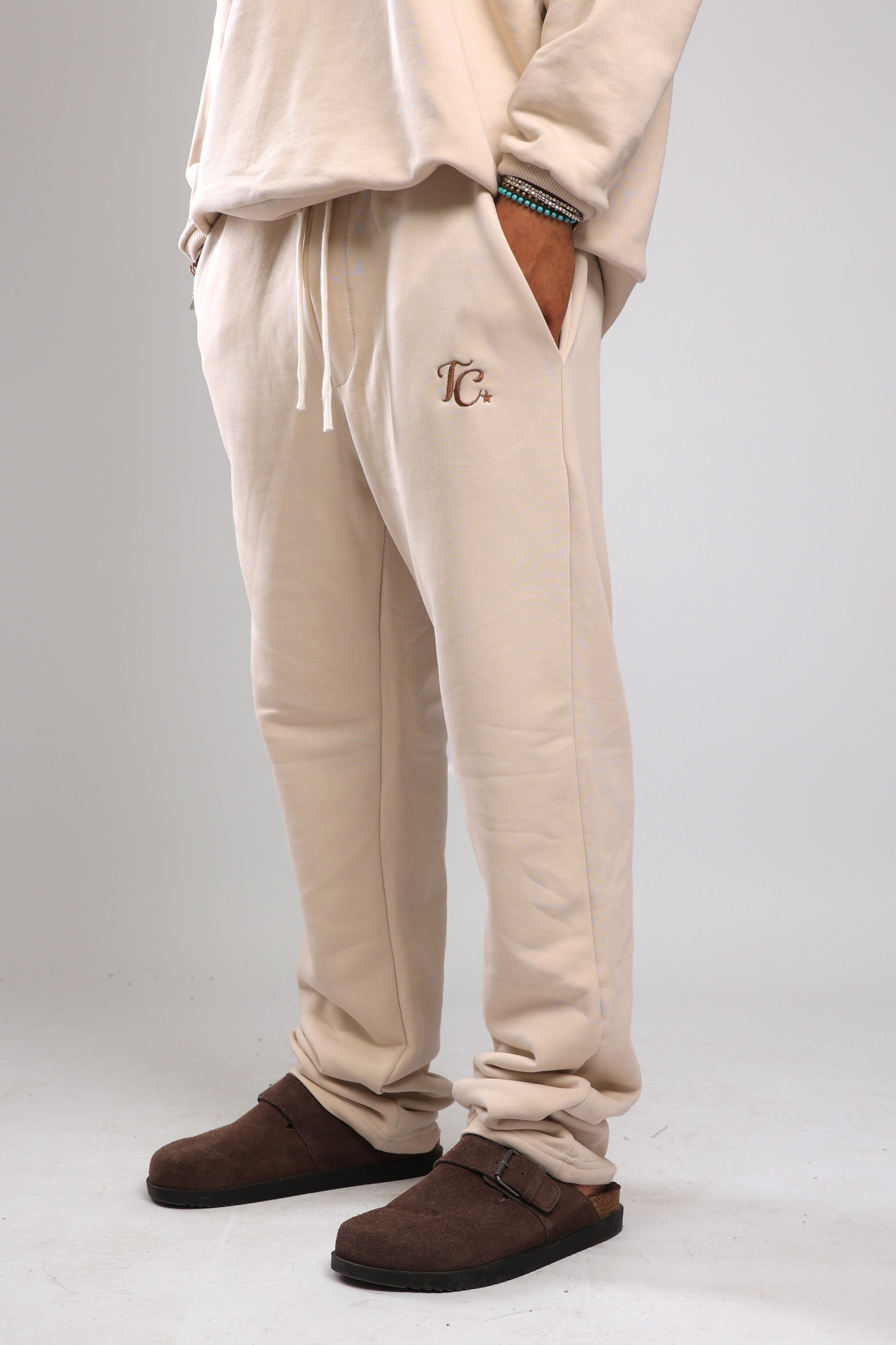 מכנס פרנץ טרי - קרם