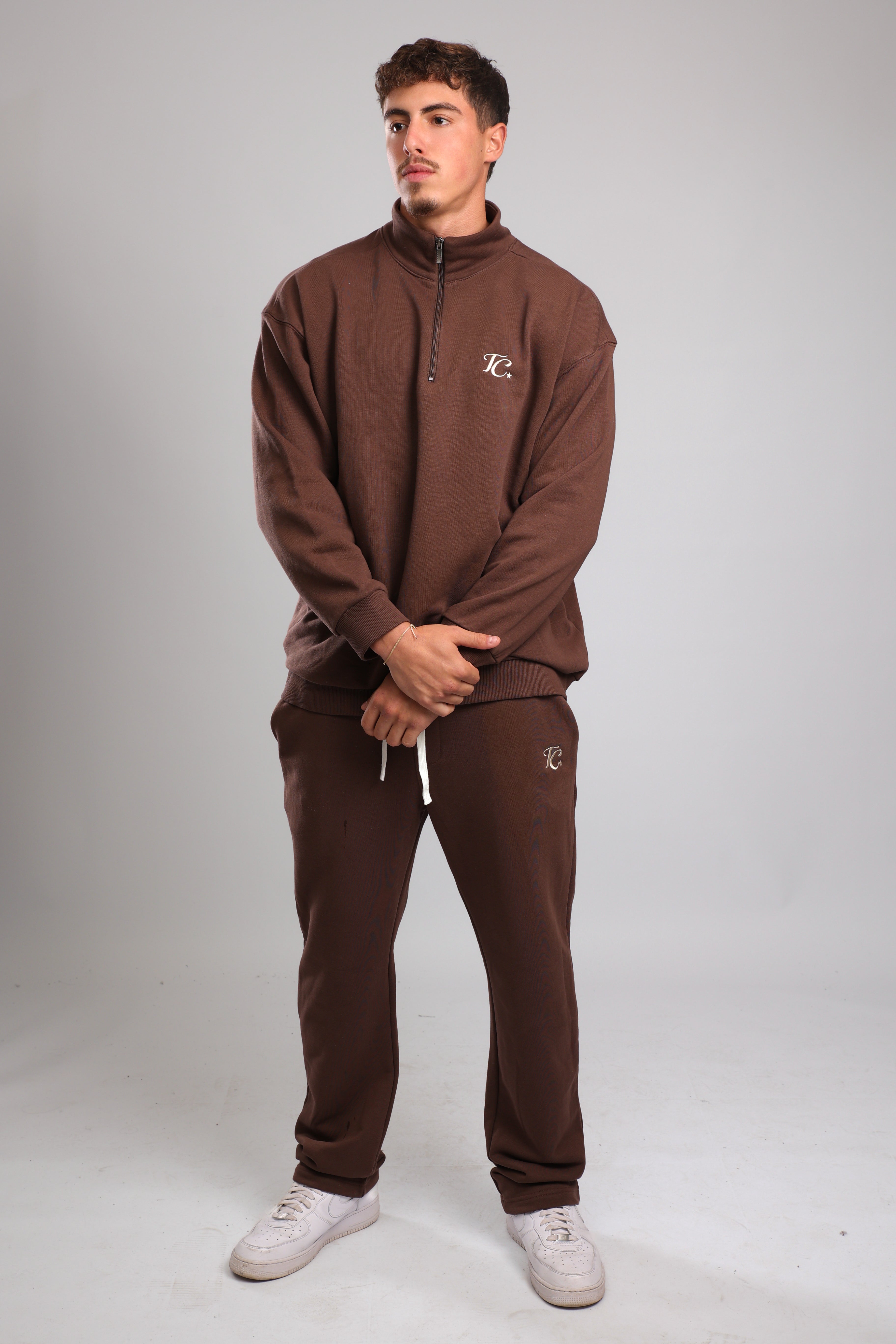 מכנס פרנץ טרי - חום