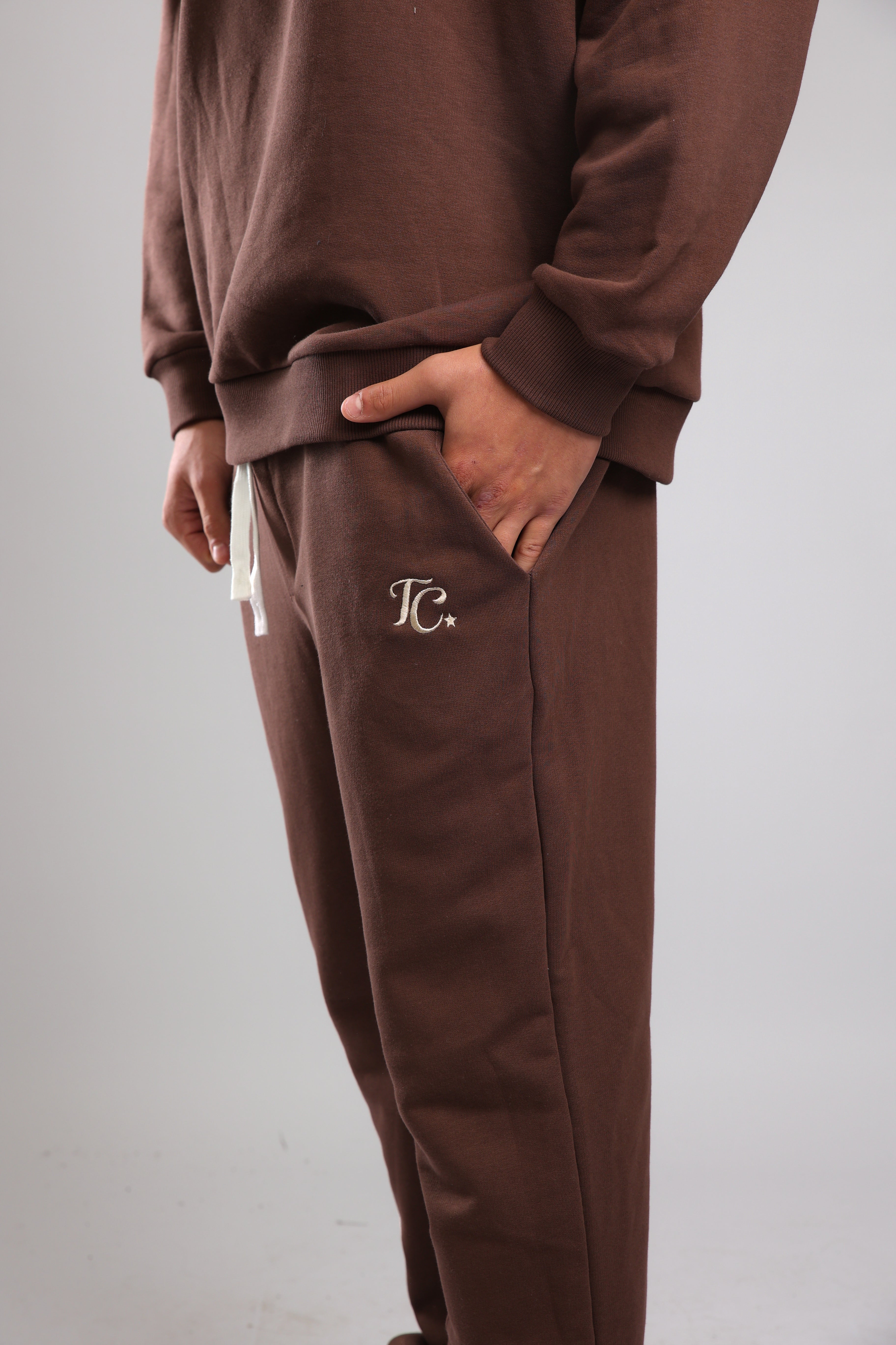 מכנס פרנץ טרי - חום