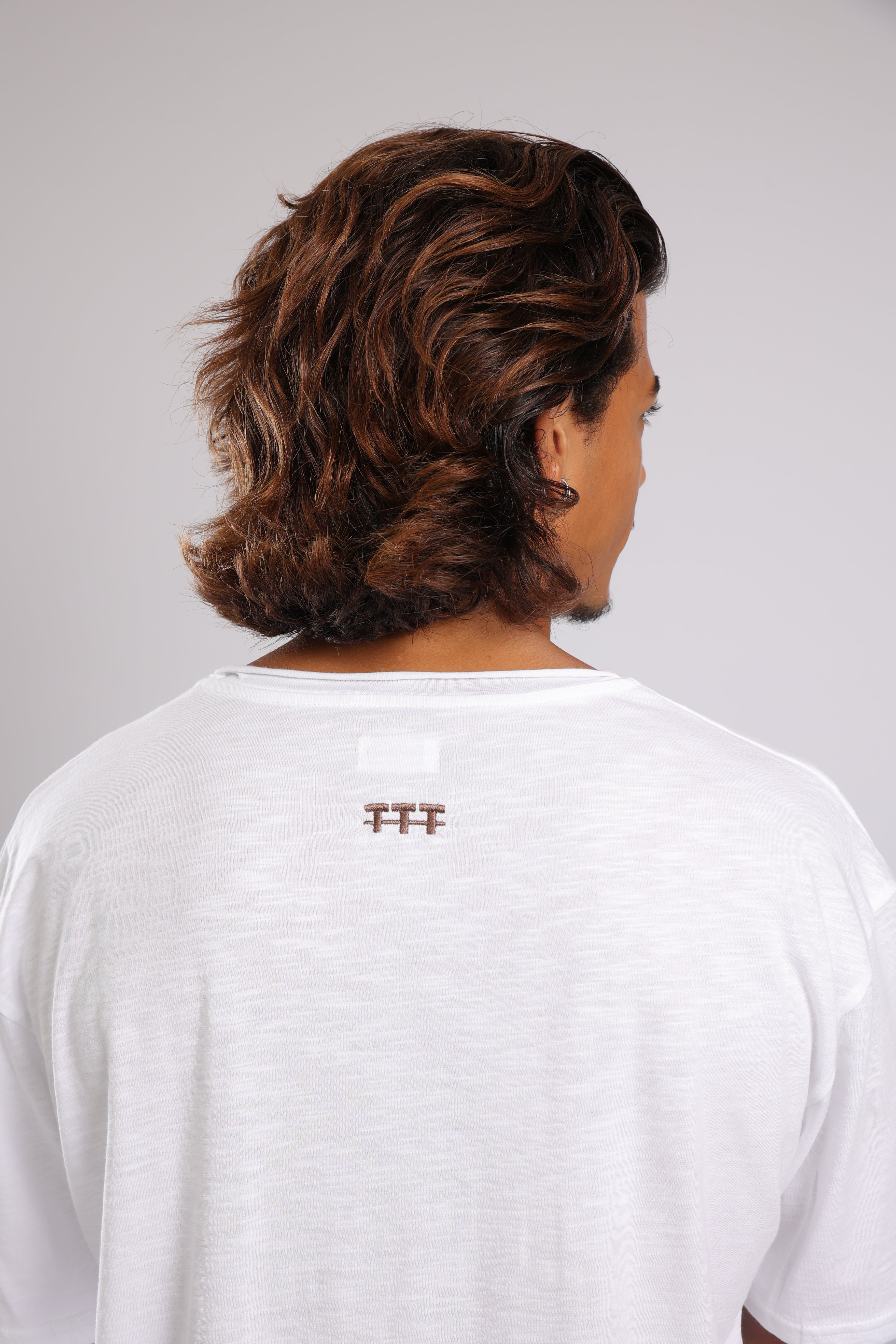 חולצה קצרה כותנה - לבן