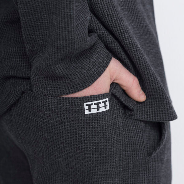 מכנס פיקה ארוך גברים - אפור כהה