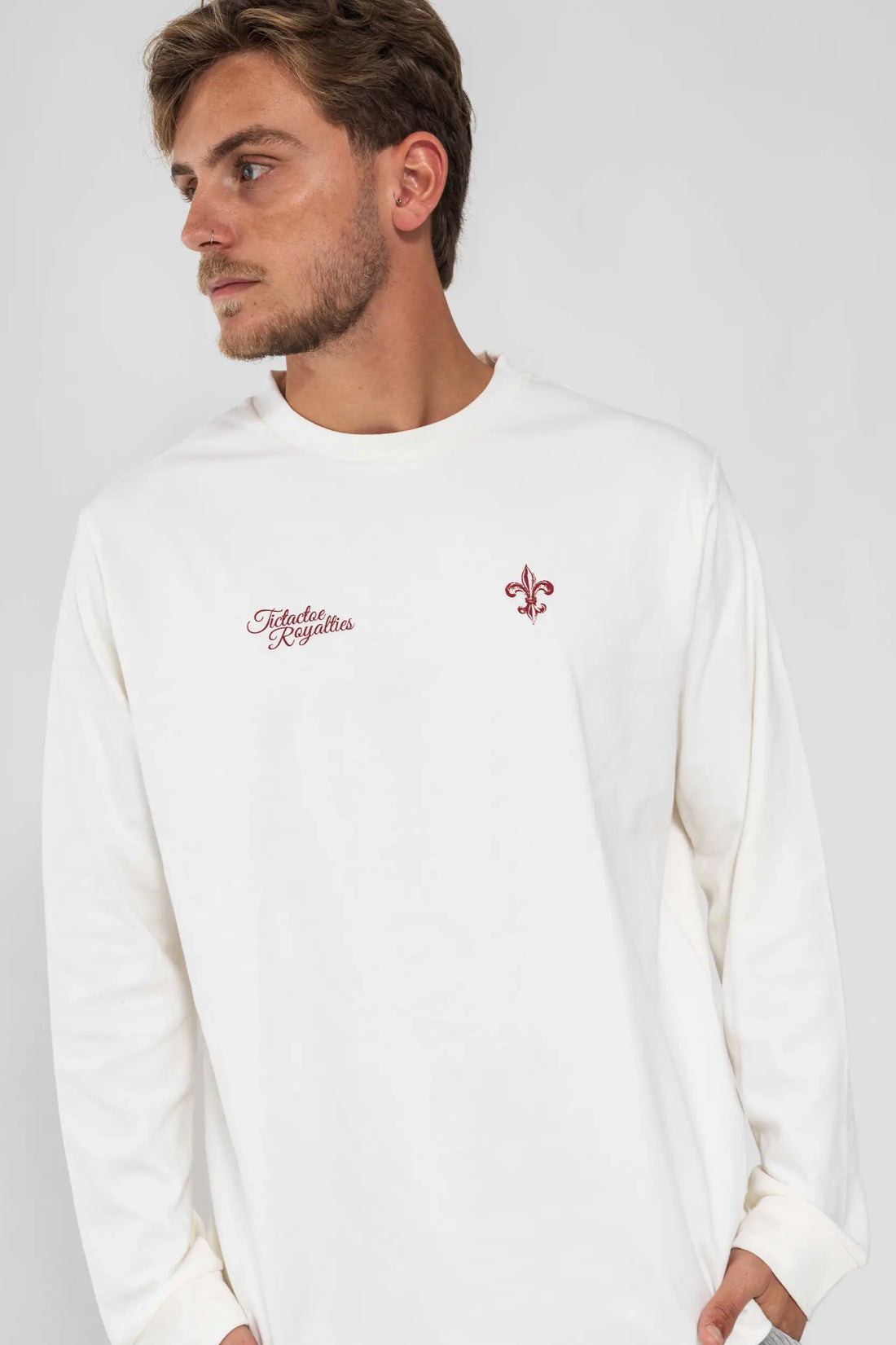 חולצה ארוכה "דה ליס" לגברים - שמנת