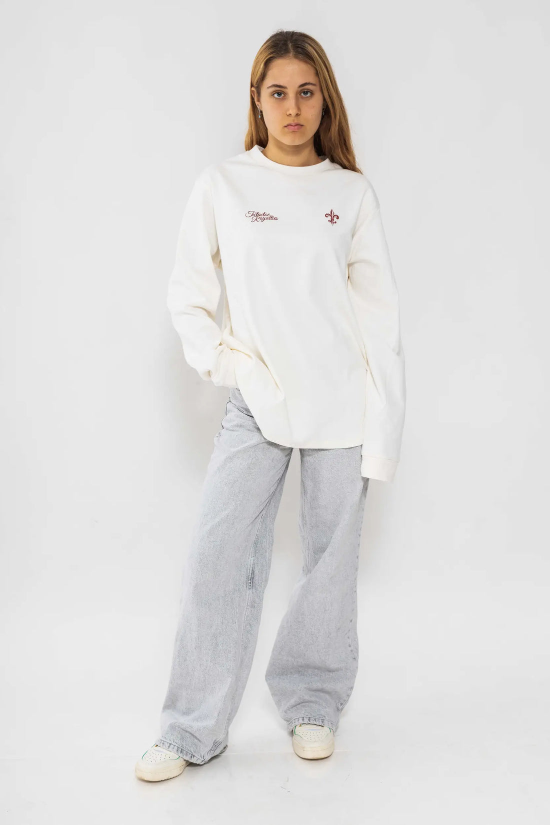 חולצה ארוכה "דה ליס" לנשים - שמנת