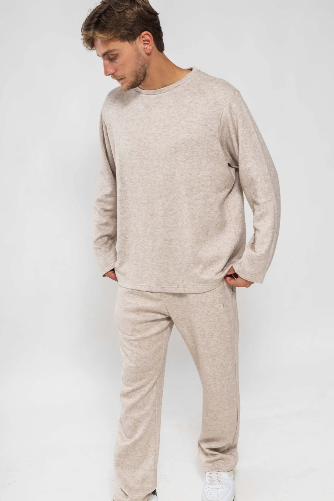 חום בהיר ROYALTY - סריג לגברים