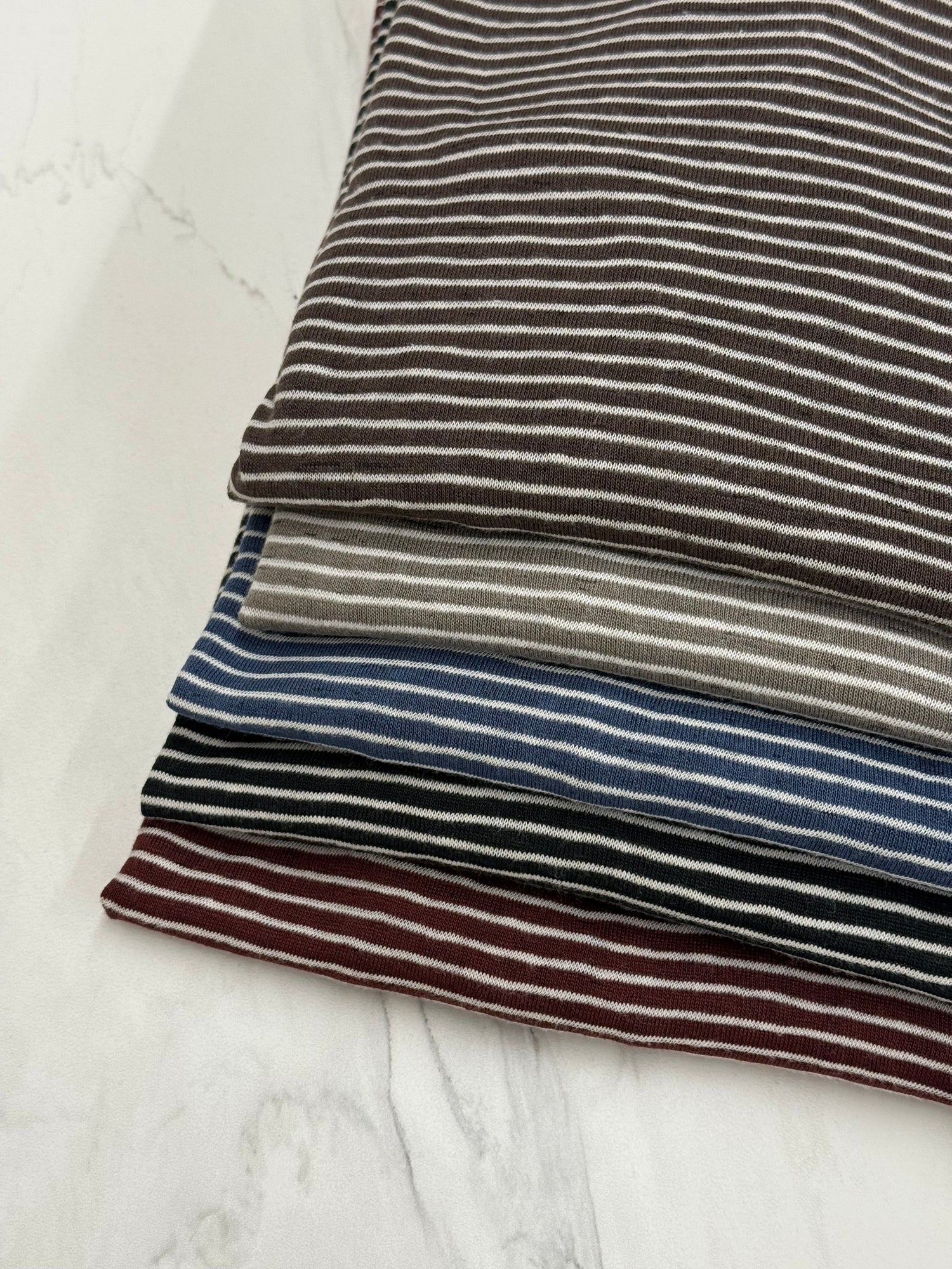 חולצה ארוכה פסים - בורדו