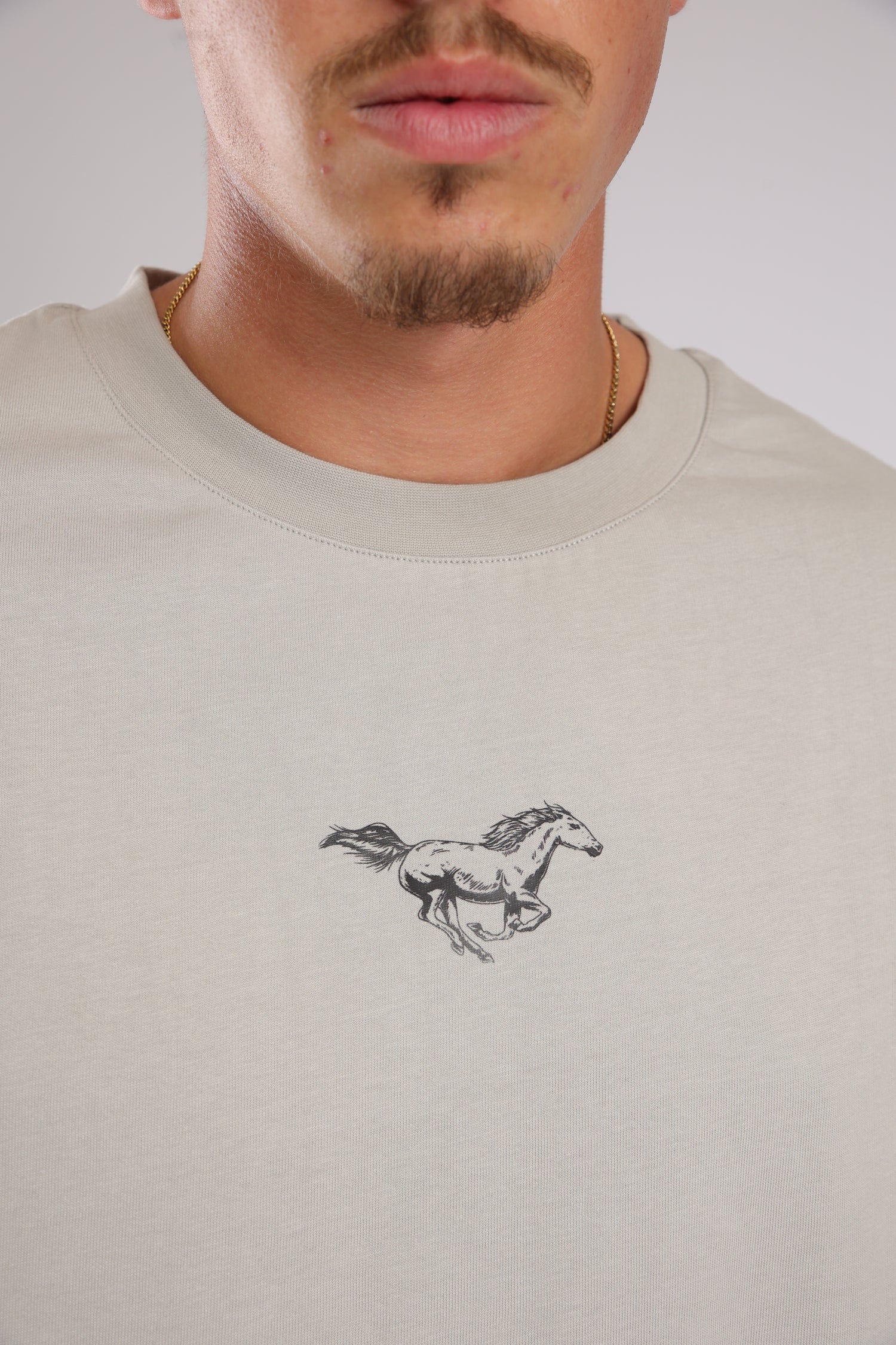 חולצה WILD HORSES - אפור