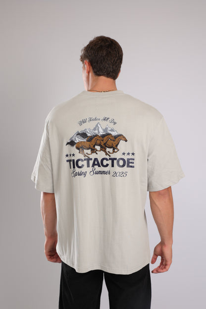 חולצה WILD HORSES - אפור