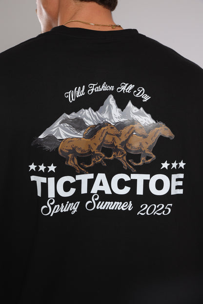 חולצה WILD HORSES - שחור