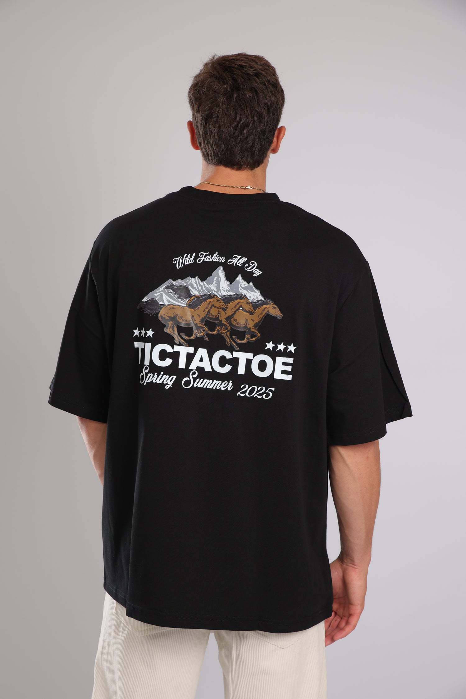 חולצה WILD HORSES - שחור