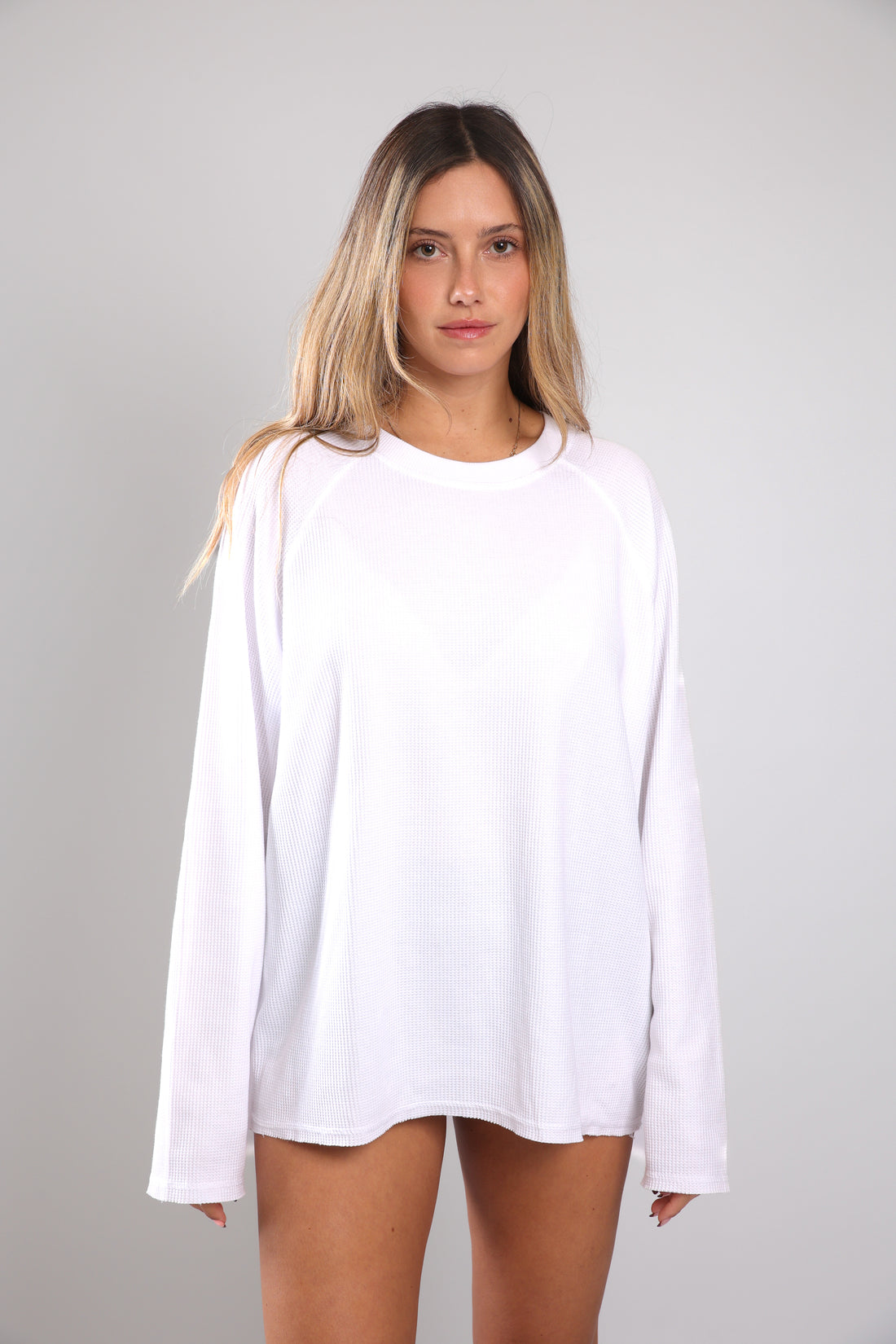 שריג וואפל לנשים - לבן