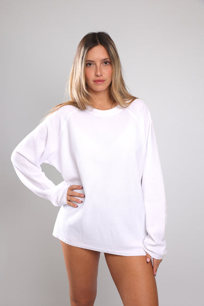 שריג וואפל לנשים - לבן