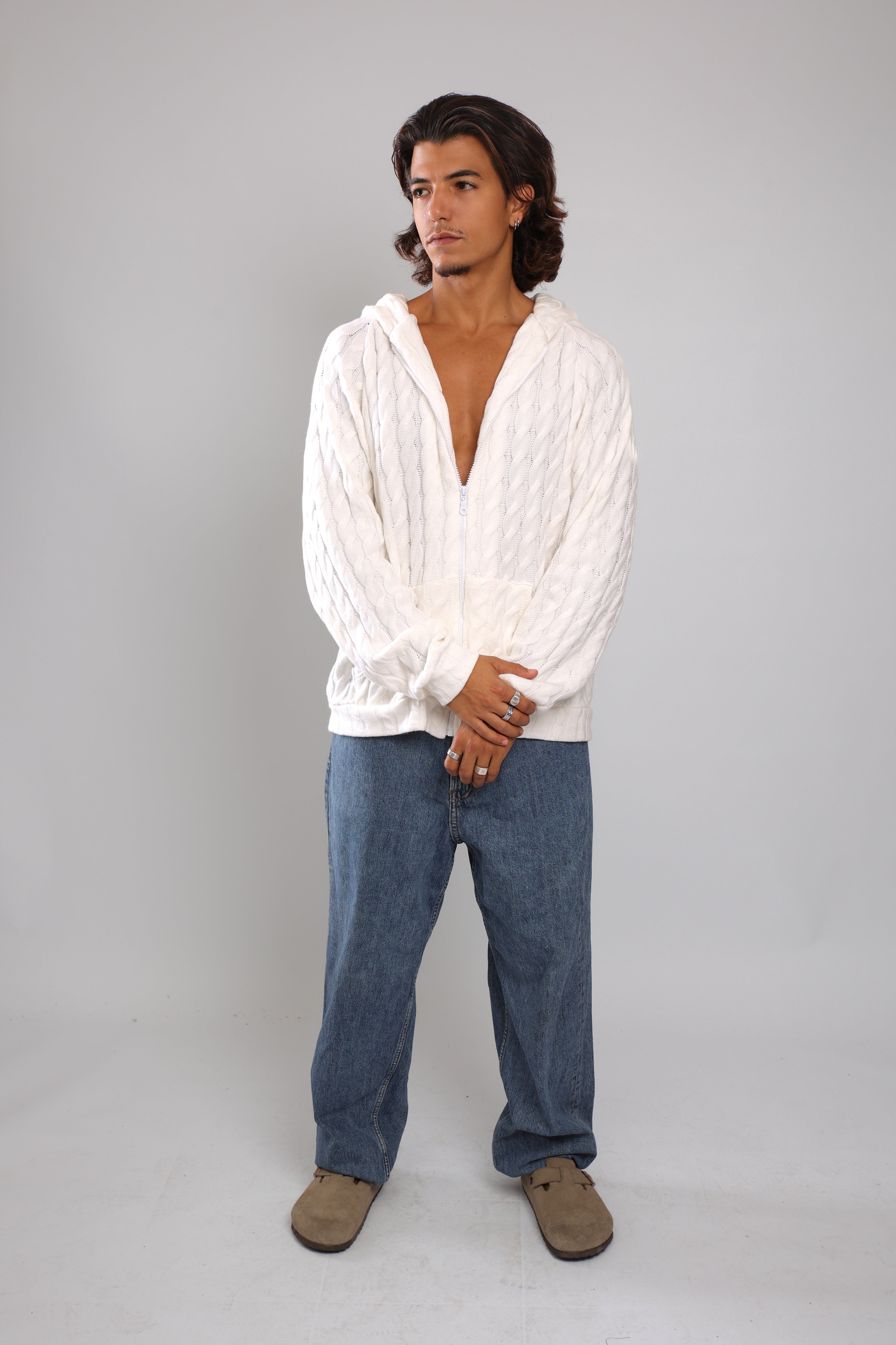 שריג צמות - לבן