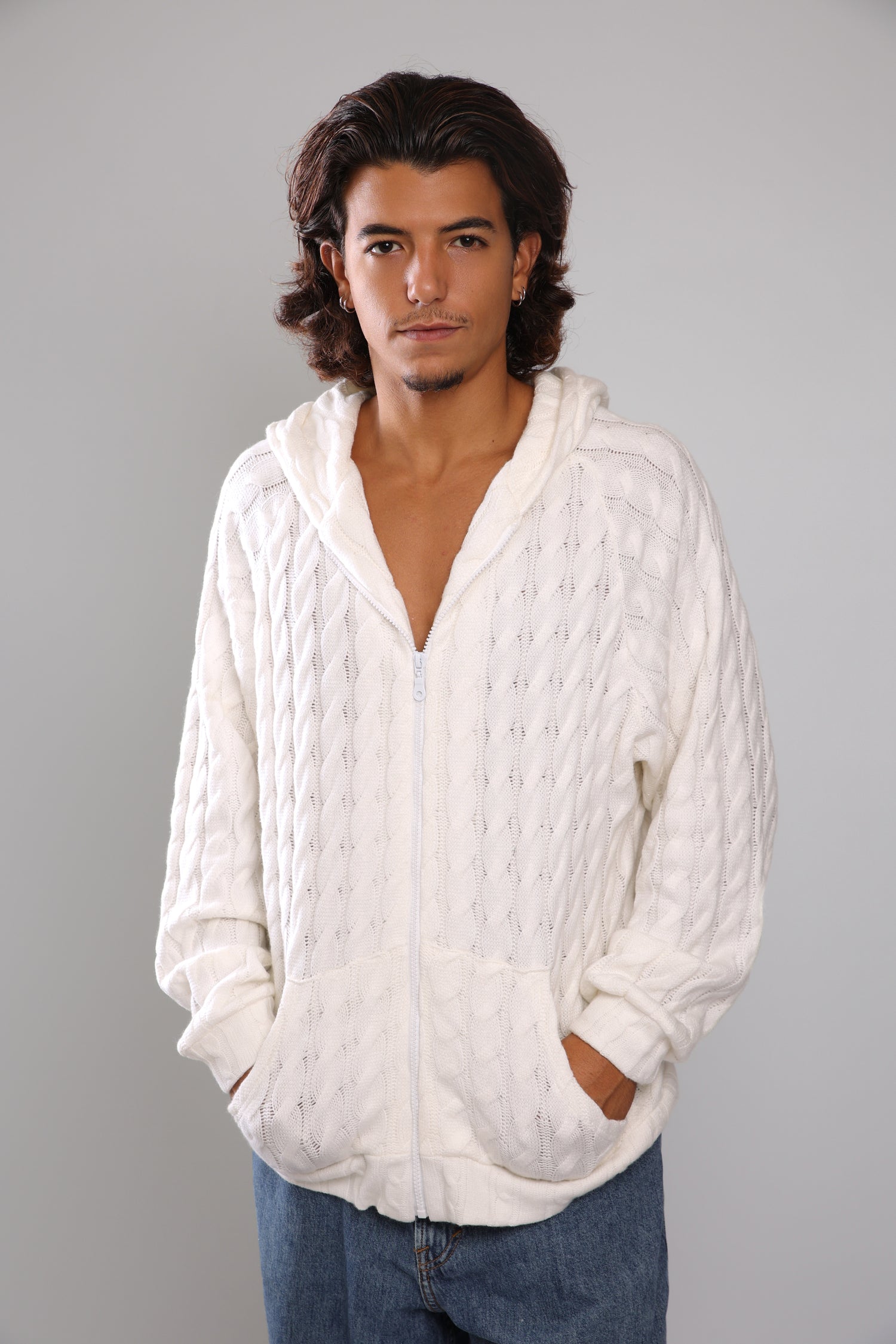 שריג צמות - לבן