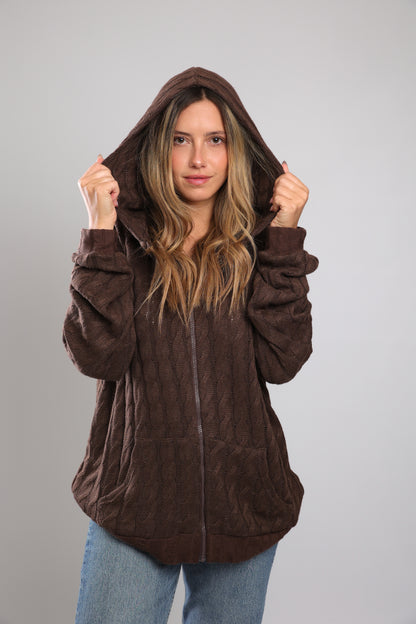 שריג צמות לנשים - חום