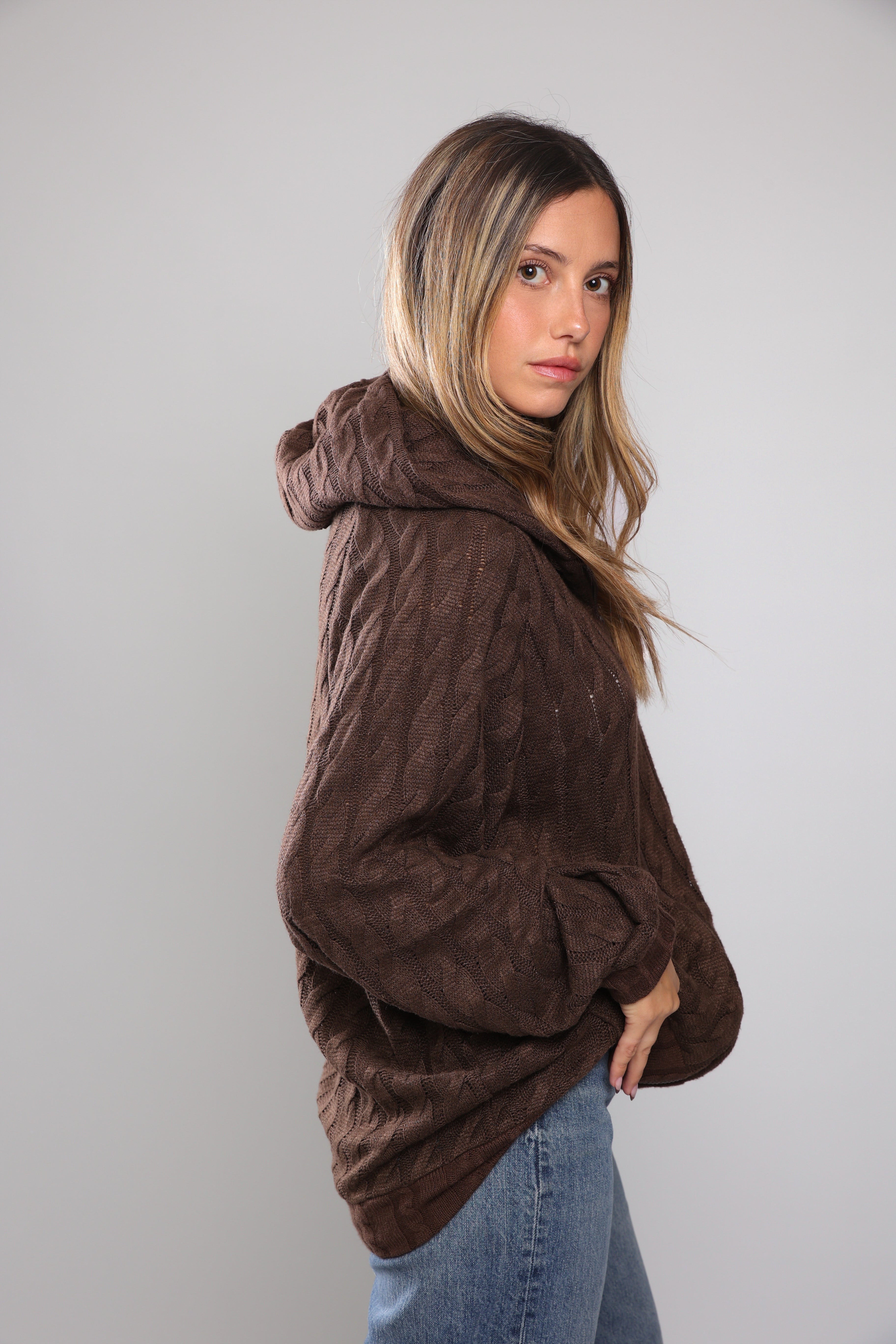 שריג צמות לנשים - חום