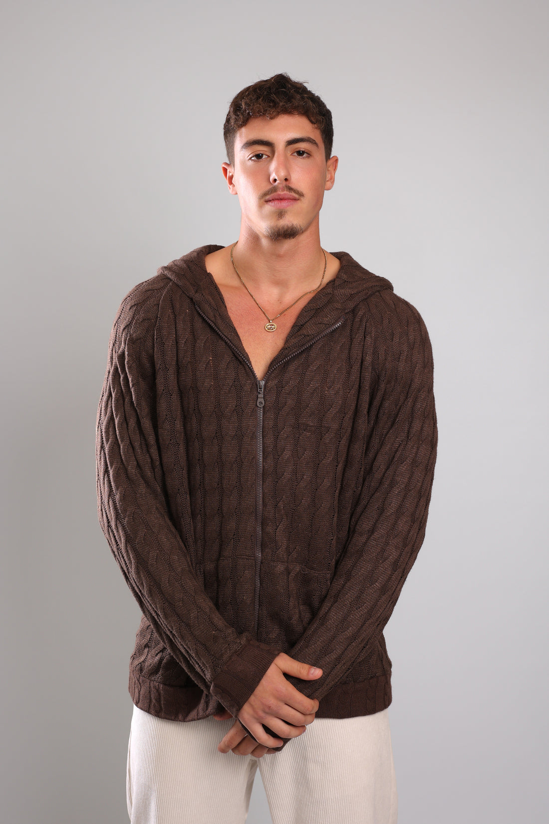 שריג צמות - חום