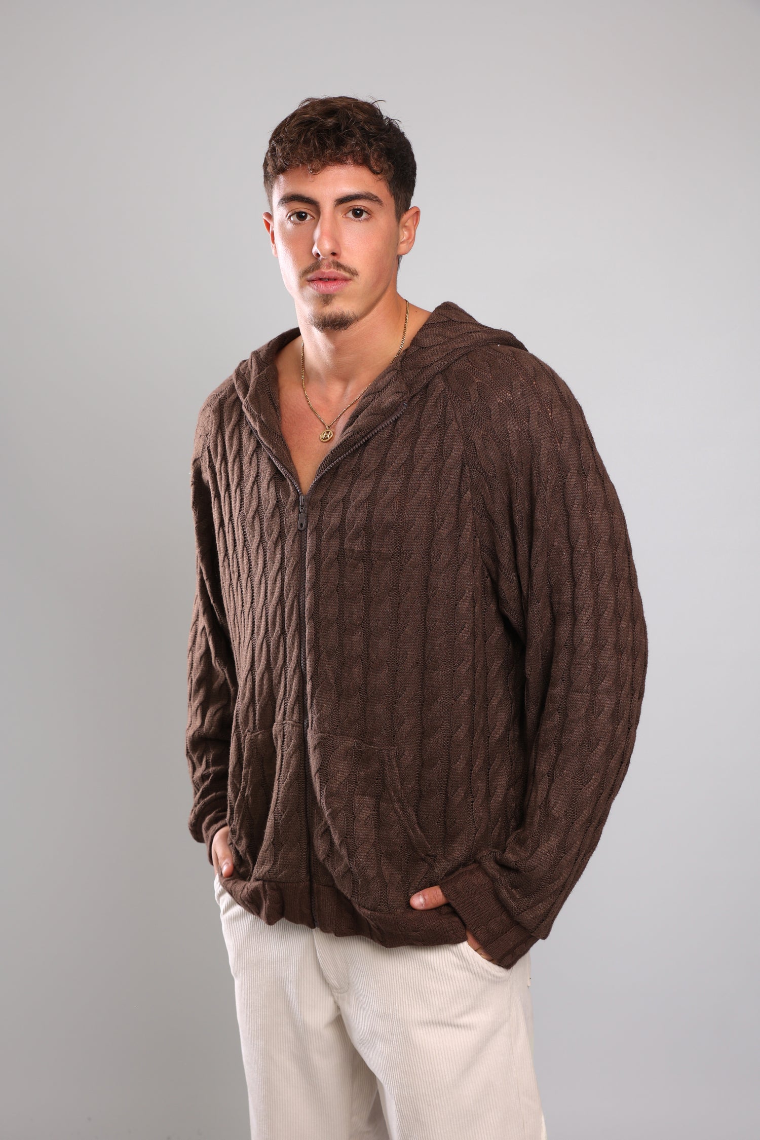 שריג צמות - חום