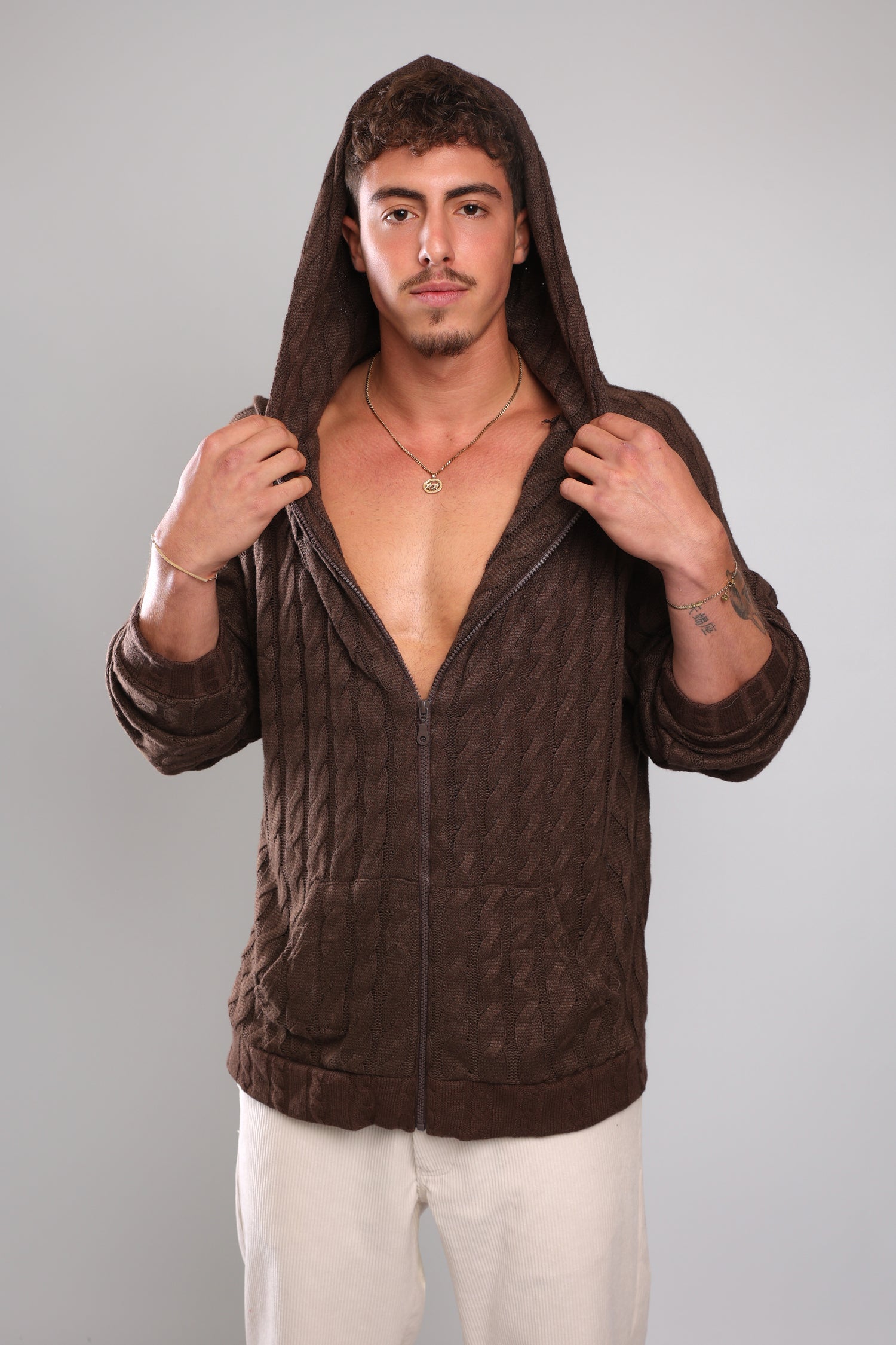 שריג צמות - חום