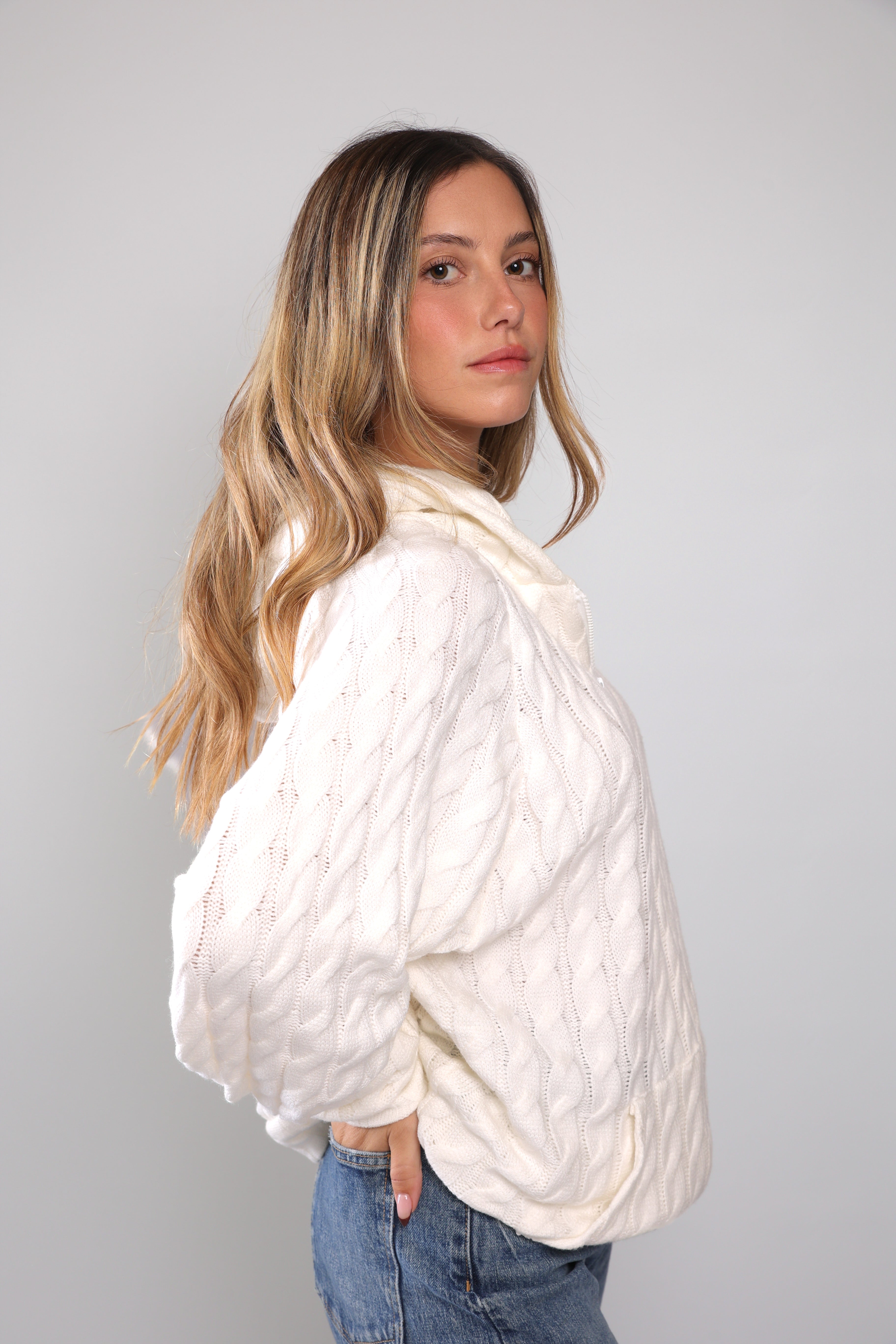 שריג צמות לנשים - לבן