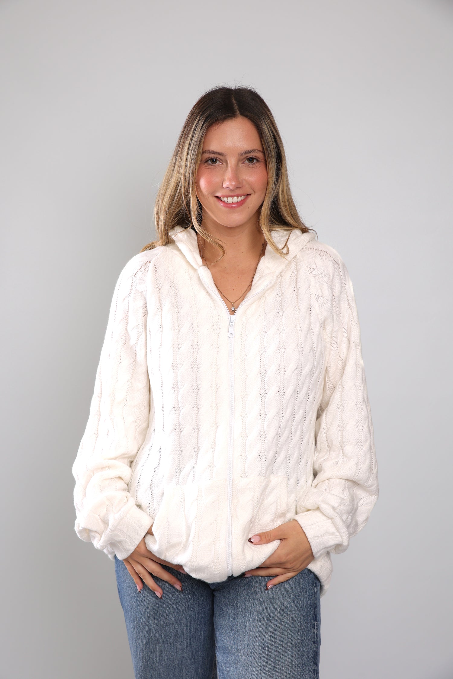 שריג צמות לנשים - לבן