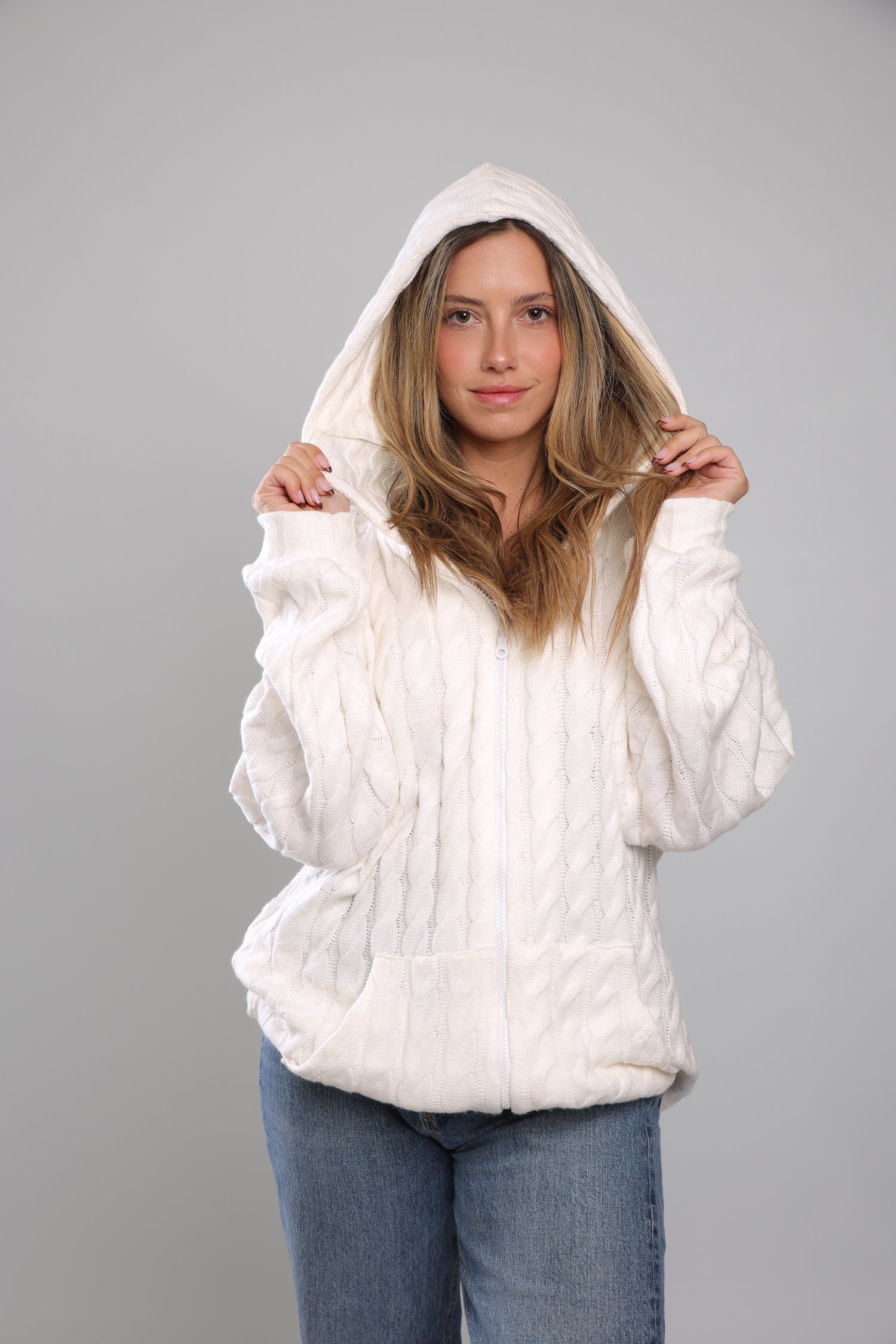 שריג צמות לנשים - לבן