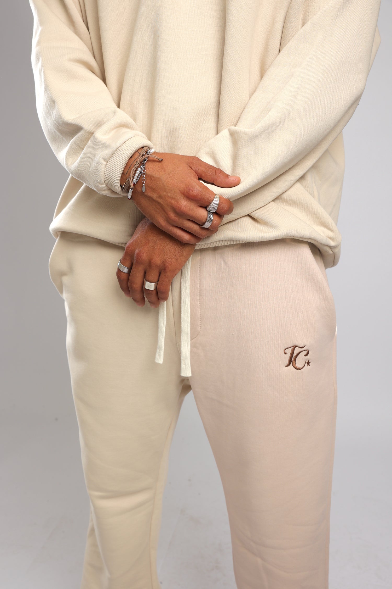 מכנס פרנץ טרי - קרם