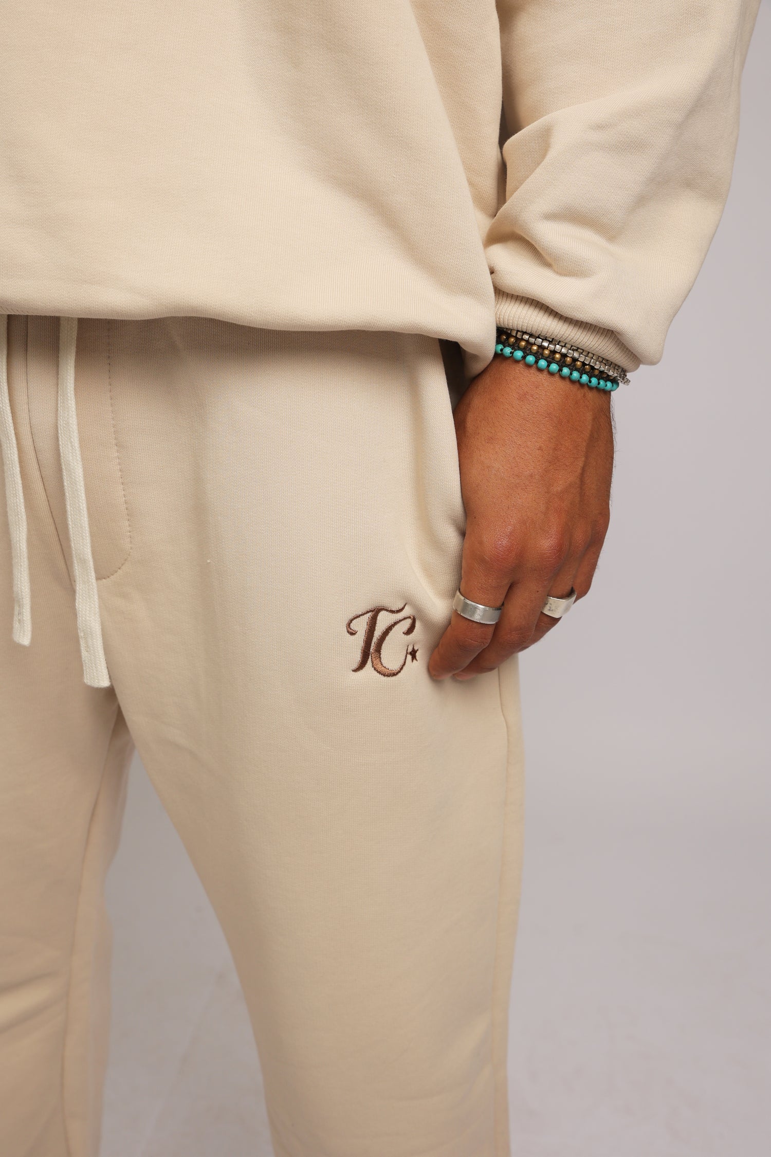 מכנס פרנץ טרי - קרם