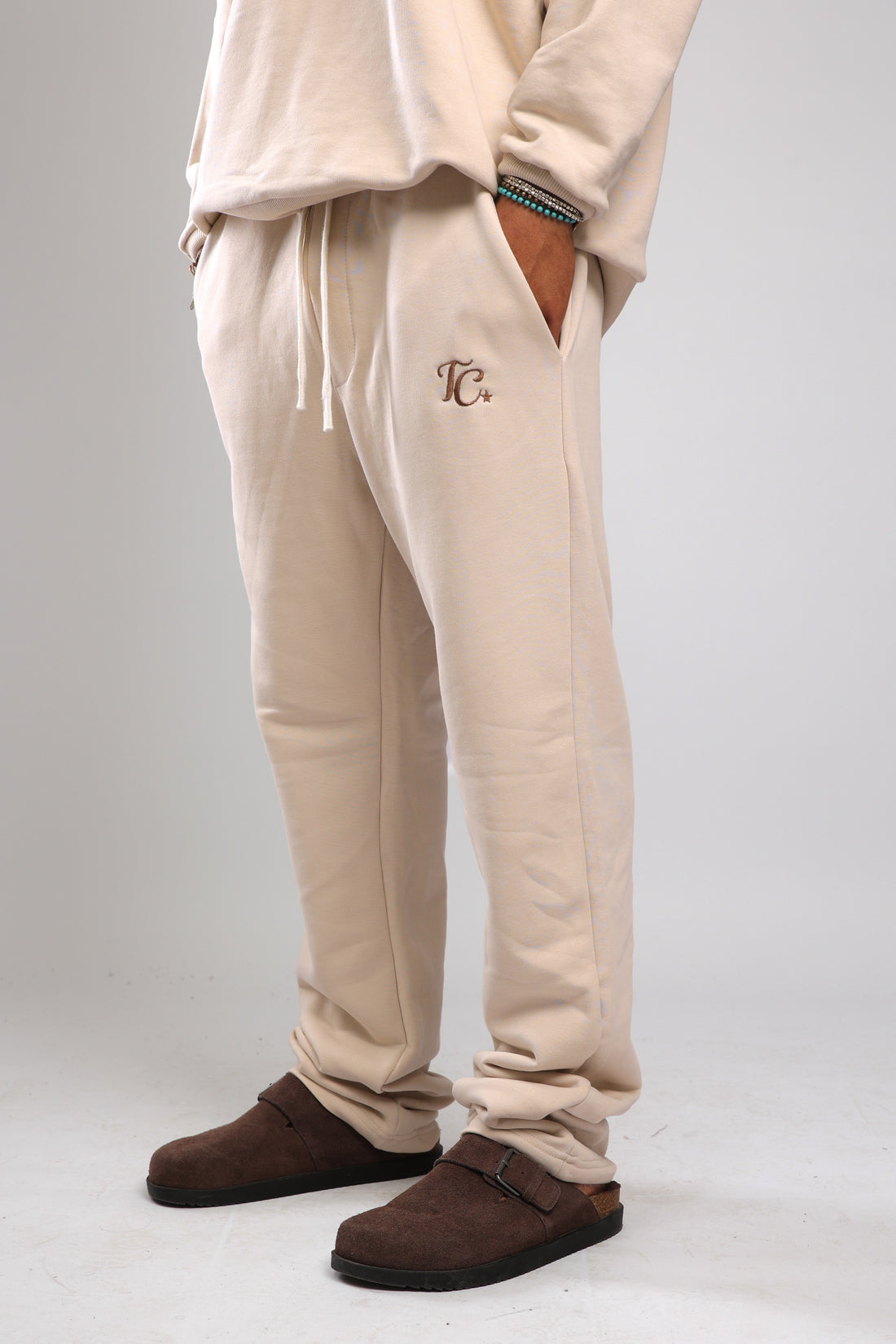 מכנס פרנץ טרי - קרם