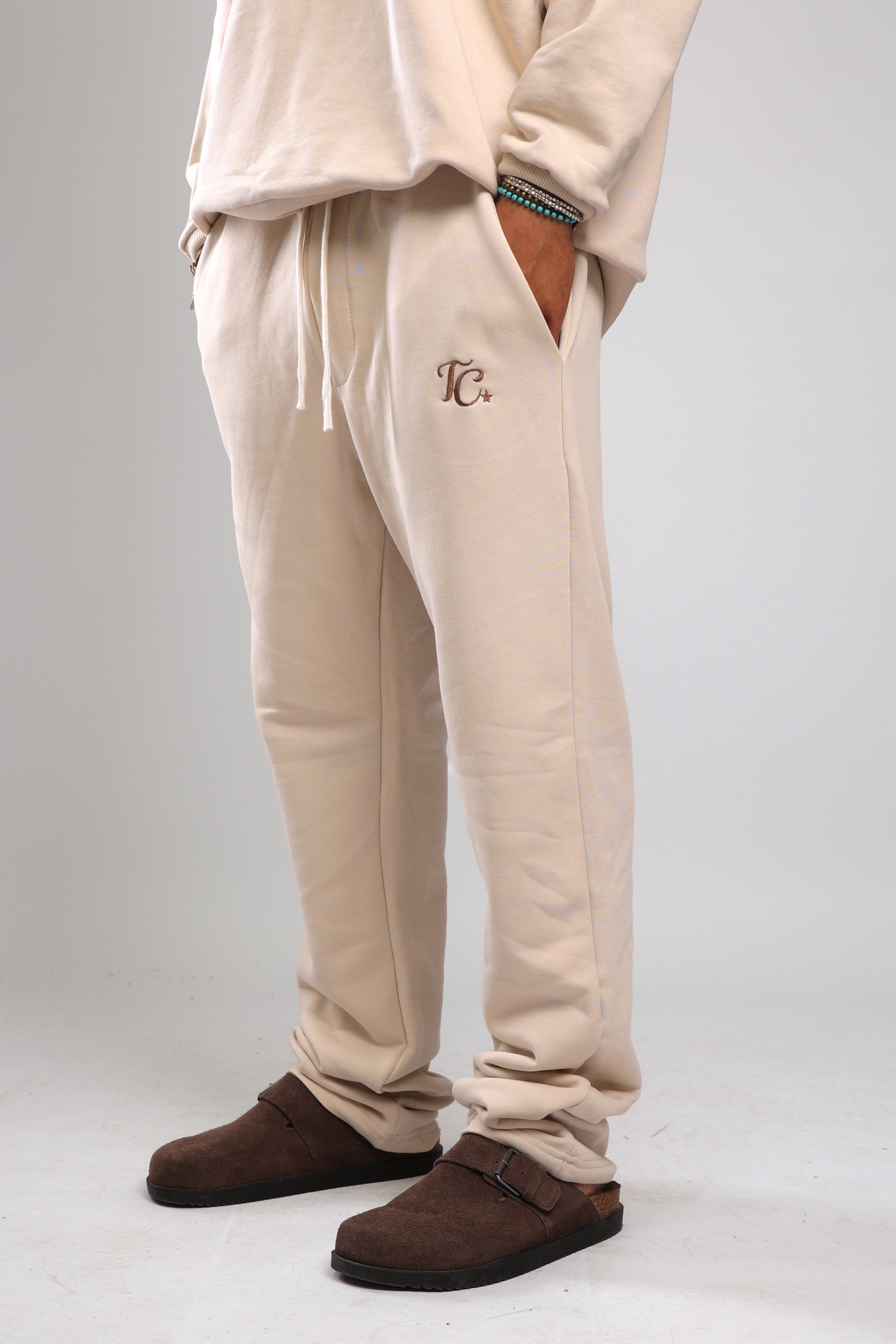 מכנס פרנץ טרי - קרם