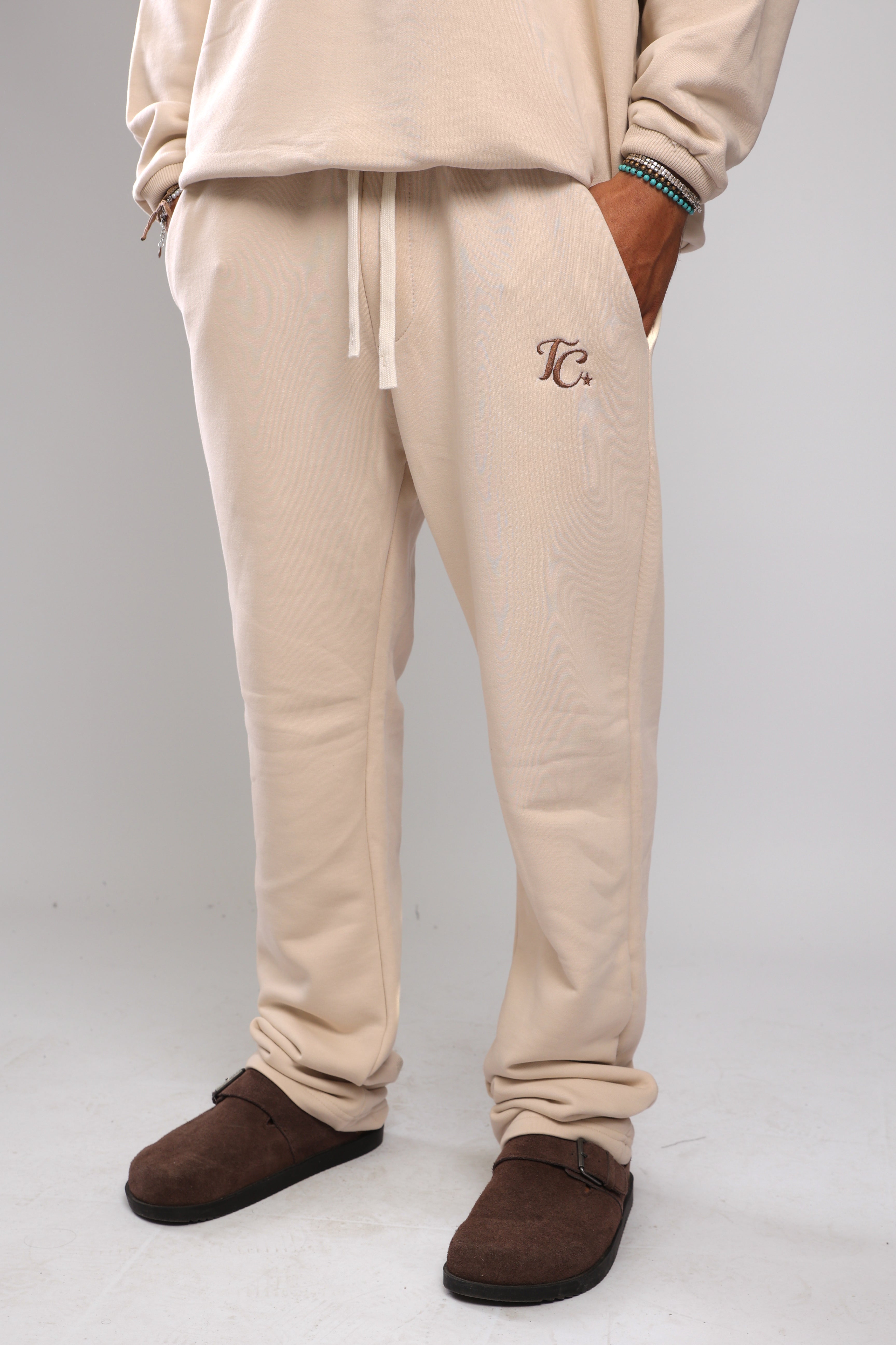 מכנס פרנץ טרי - קרם