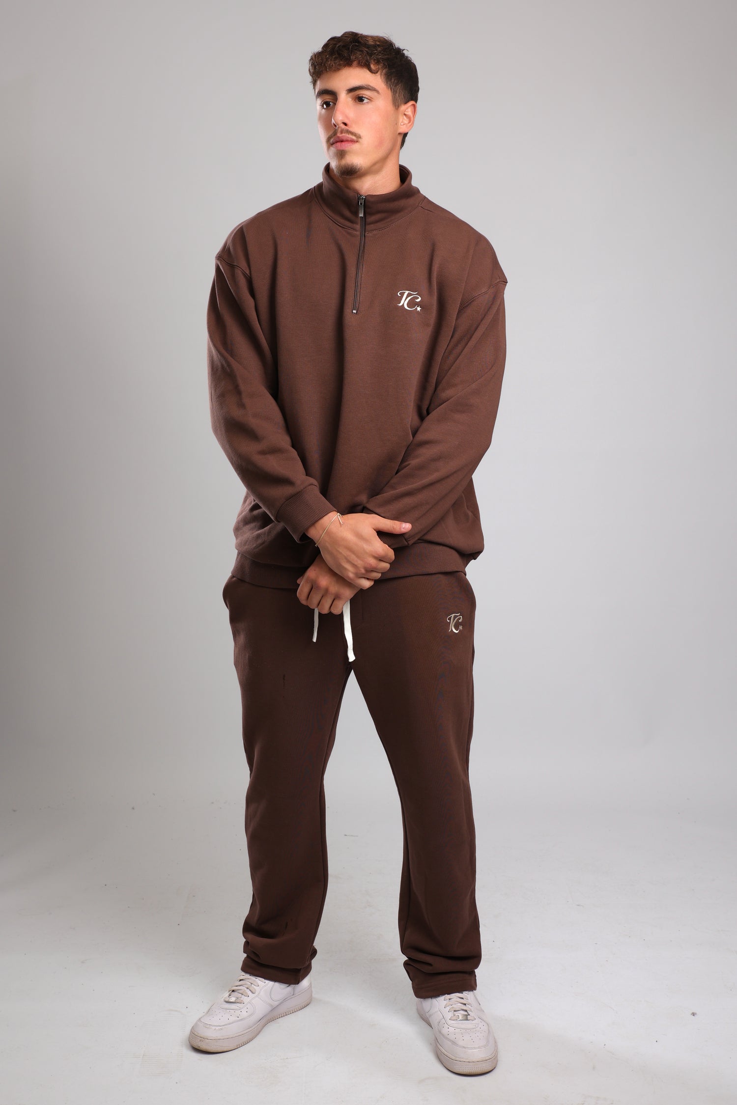 מכנס פרנץ טרי - חום