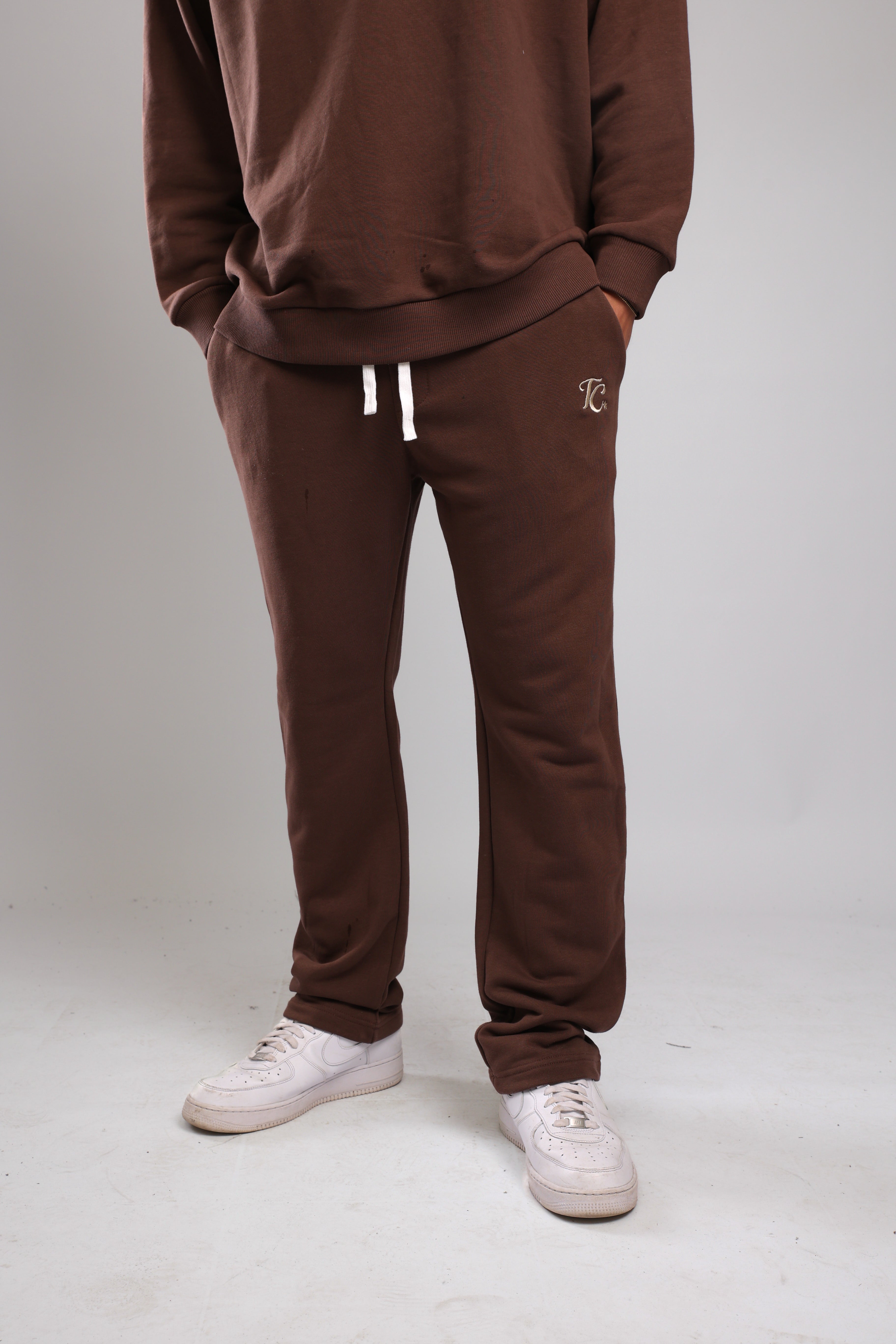 מכנס פרנץ טרי - חום