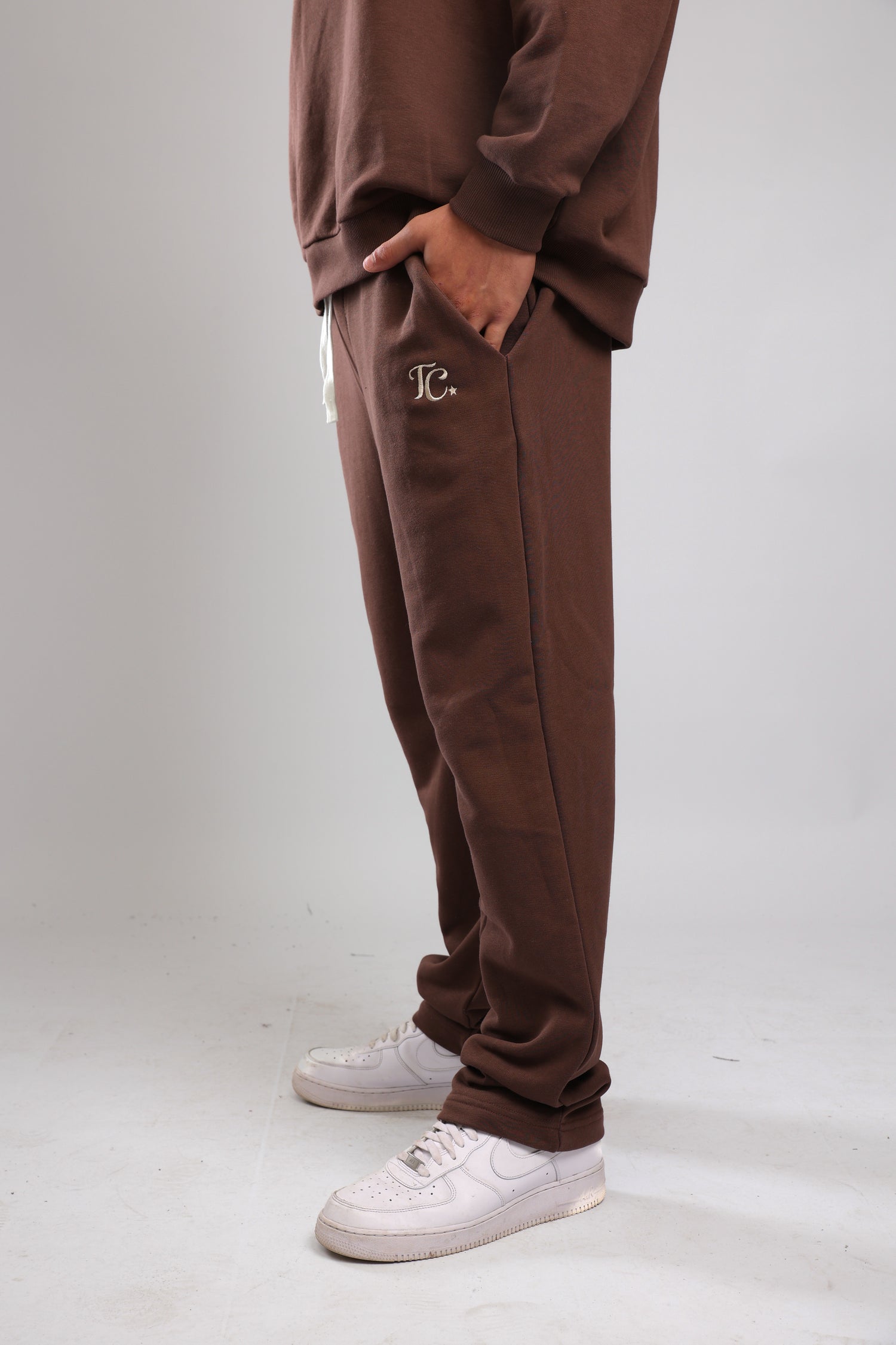 מכנס פרנץ טרי - חום