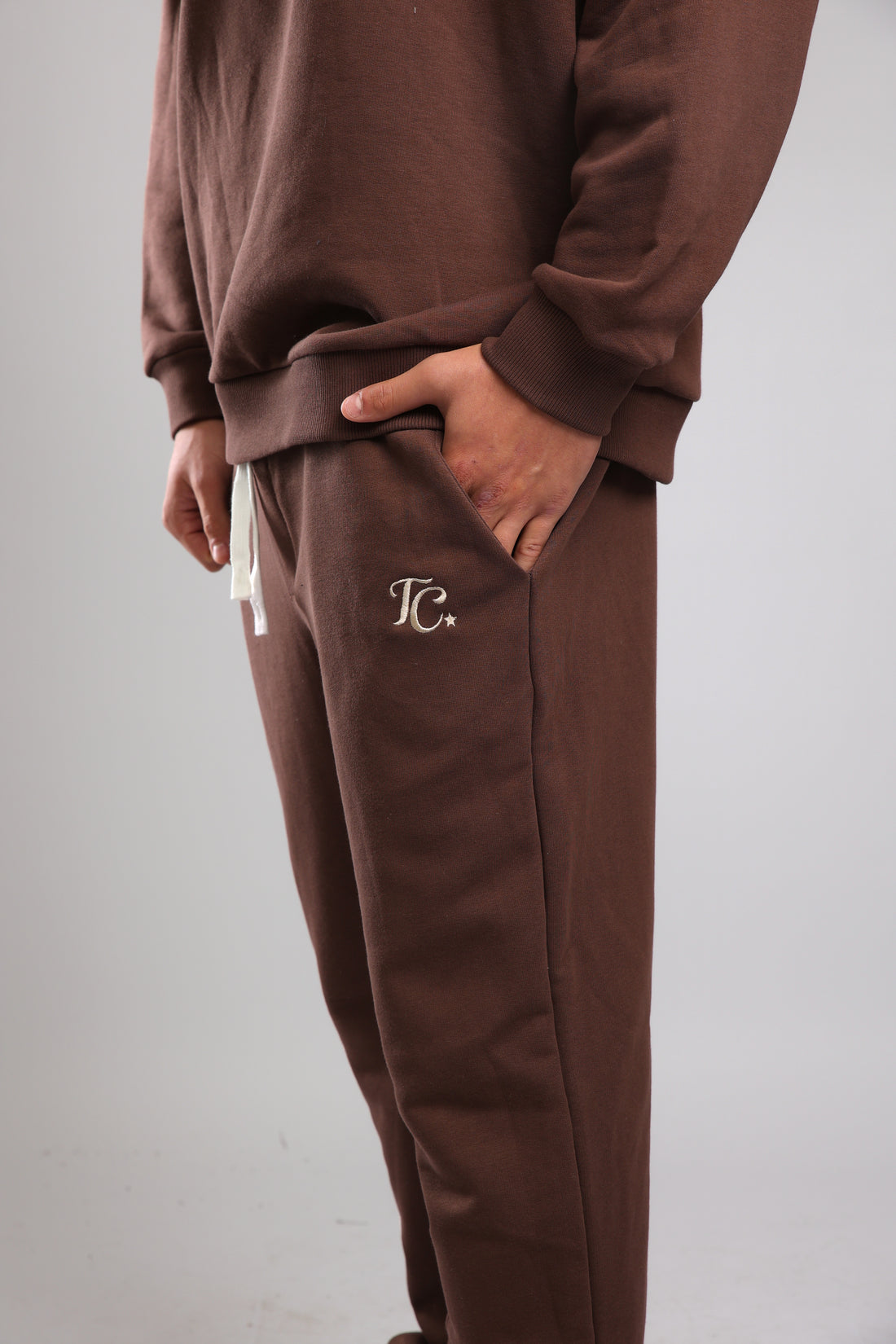 מכנס פרנץ טרי - חום