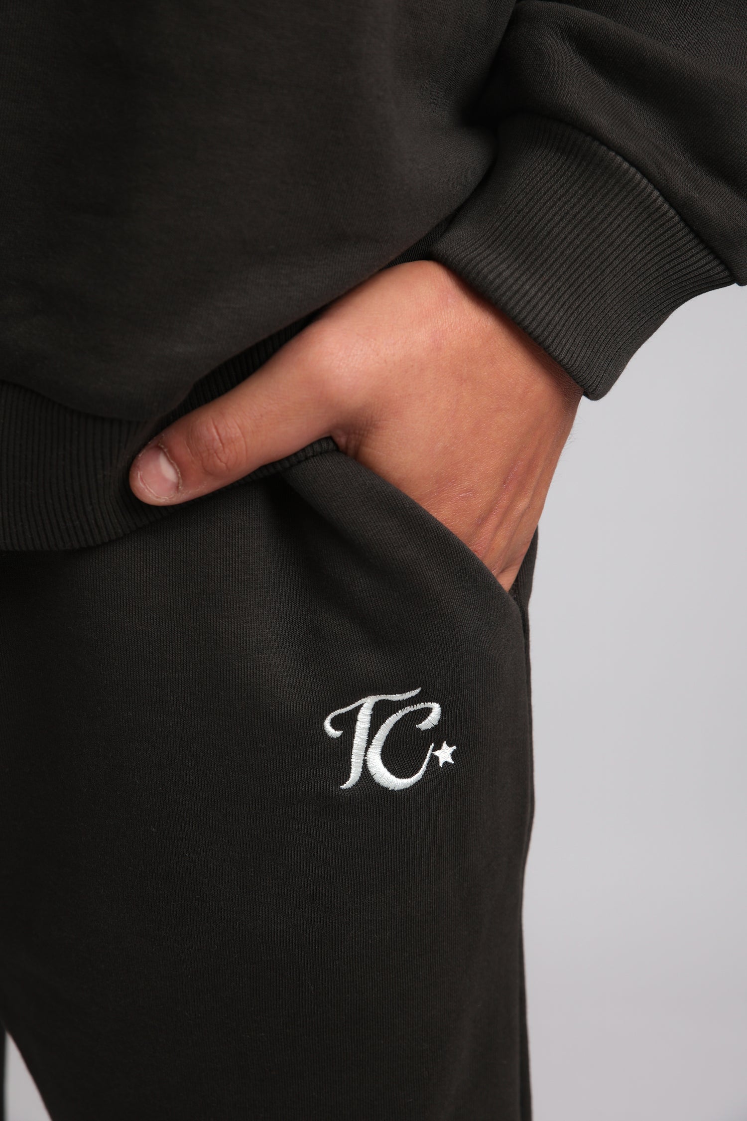 מכנס פרנץ טרי - פחם