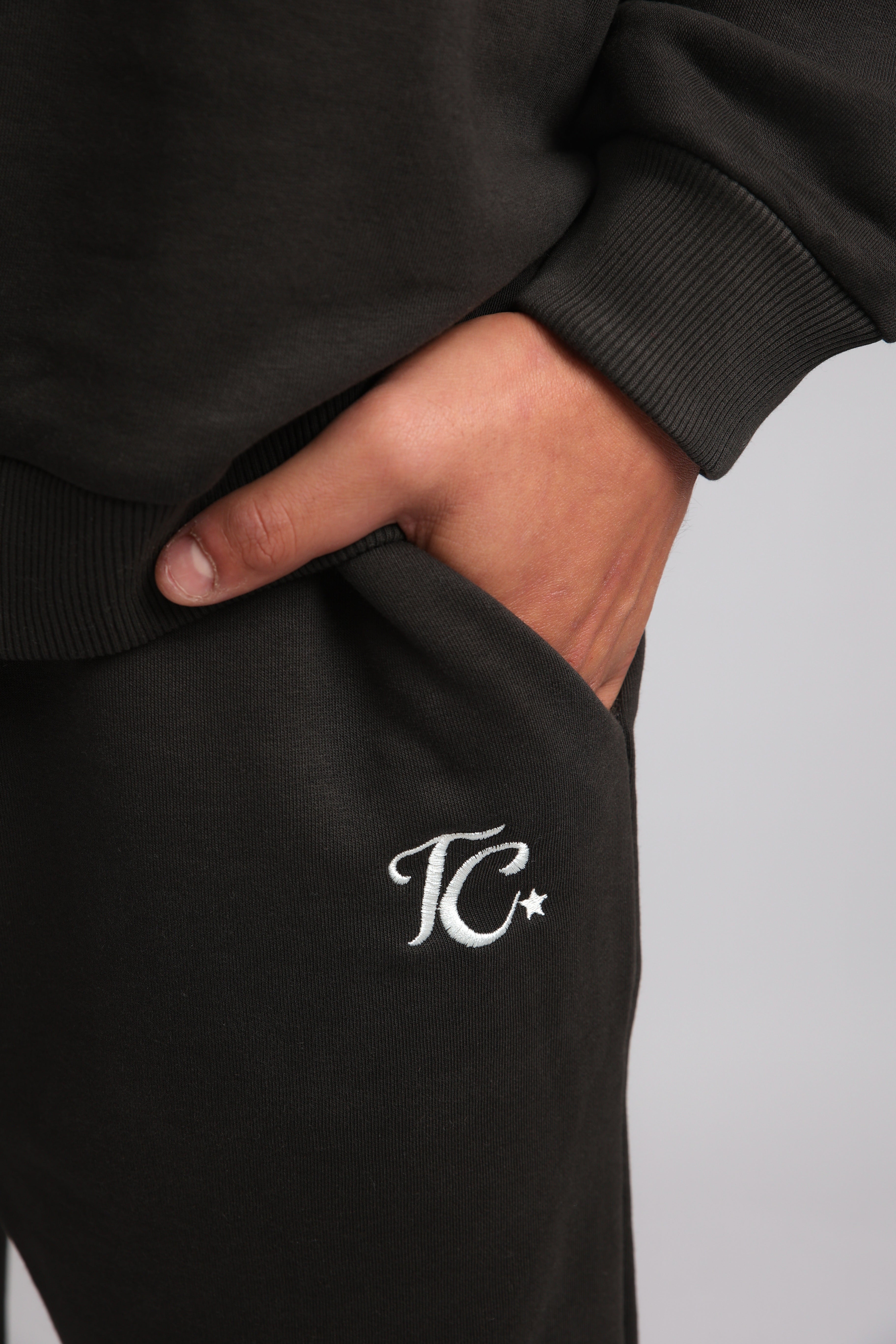 מכנס פרנץ טרי - פחם