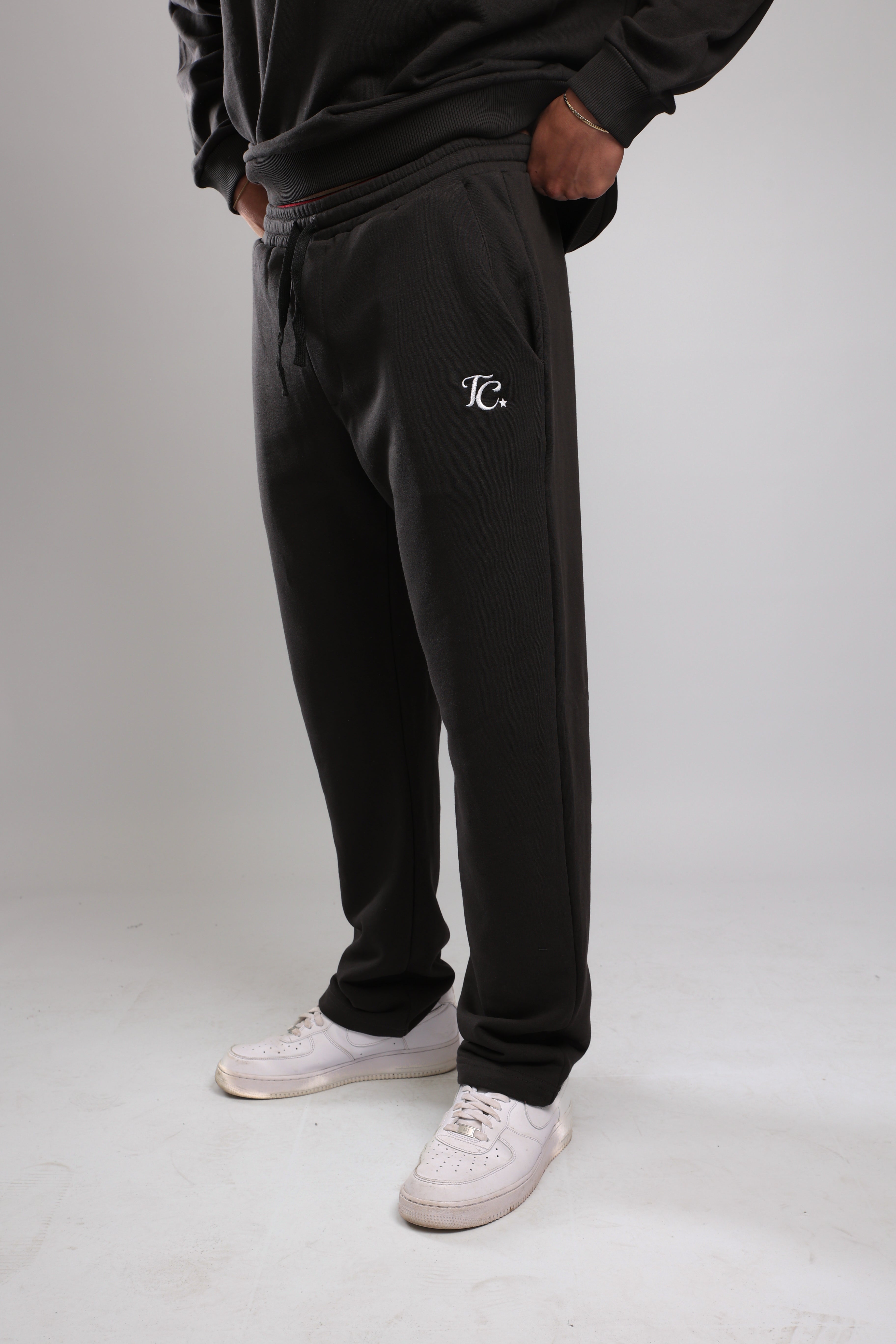 מכנס פרנץ טרי - פחם